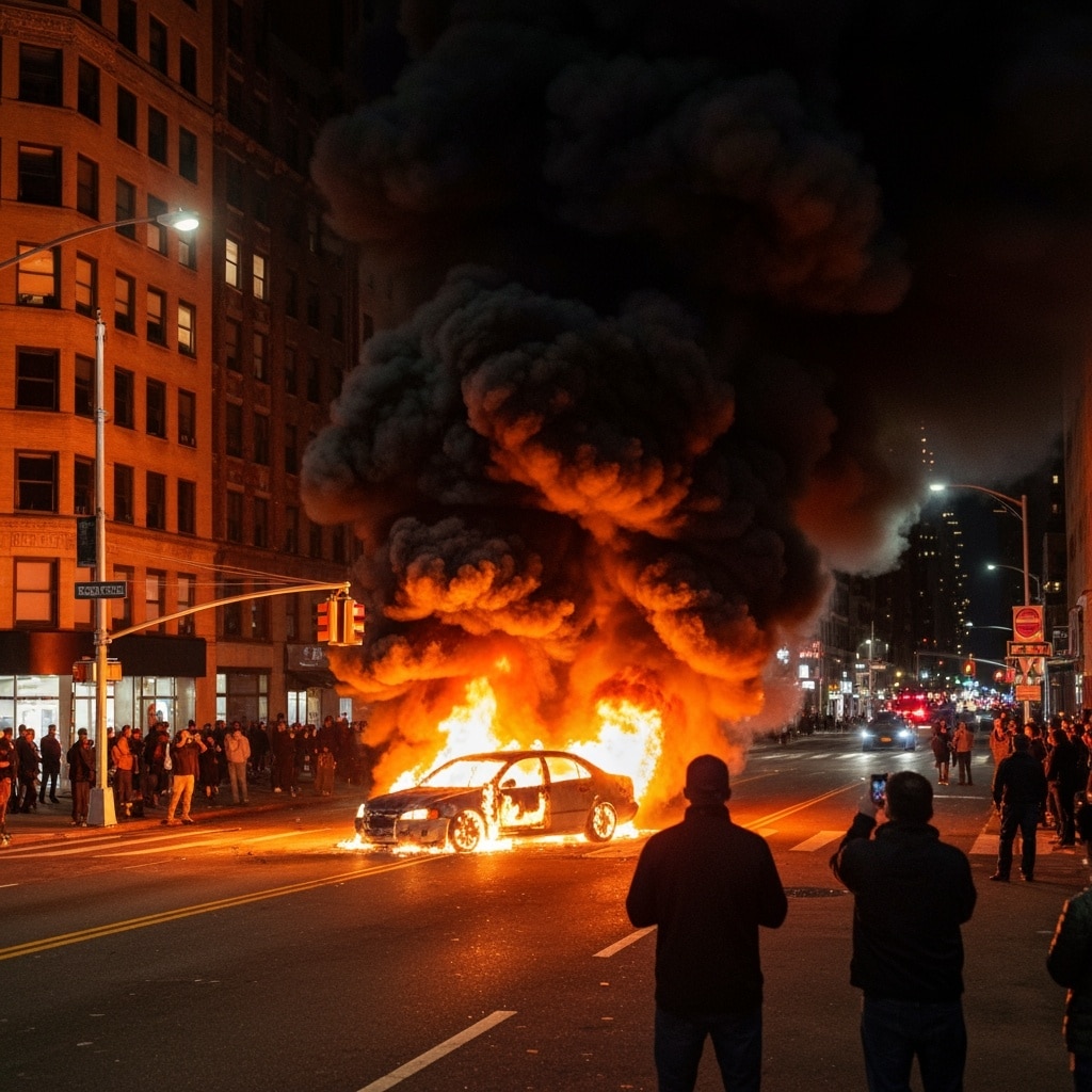 7 FDNY firefighters injured after NYC car explosion blasts fireball into night sky