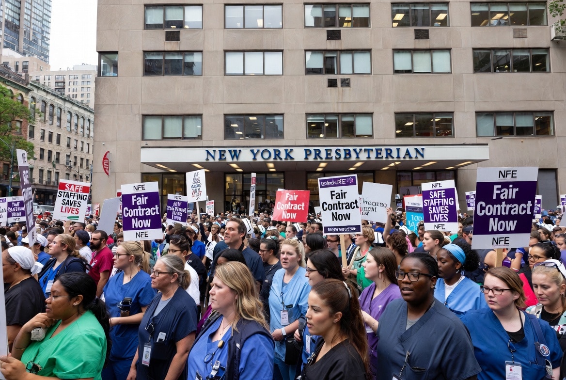 Nearly 15,000 Nurses Go on Strike at Major New York City Hospitals