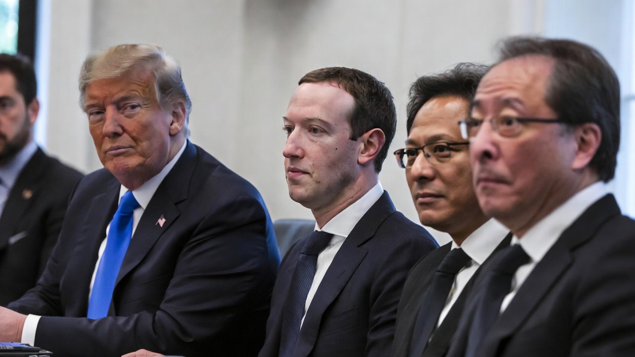 Trump to name Mark Zuckerberg, Larry Ellison and Jensen Huang to his tech panel
