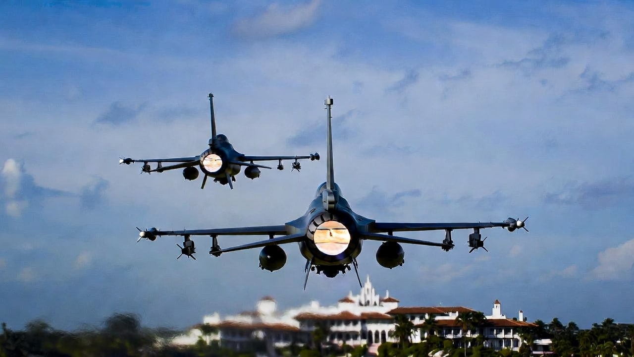 F-16s scramble above Mar-a-Lago after “unusual plane” breaches restricted airspace