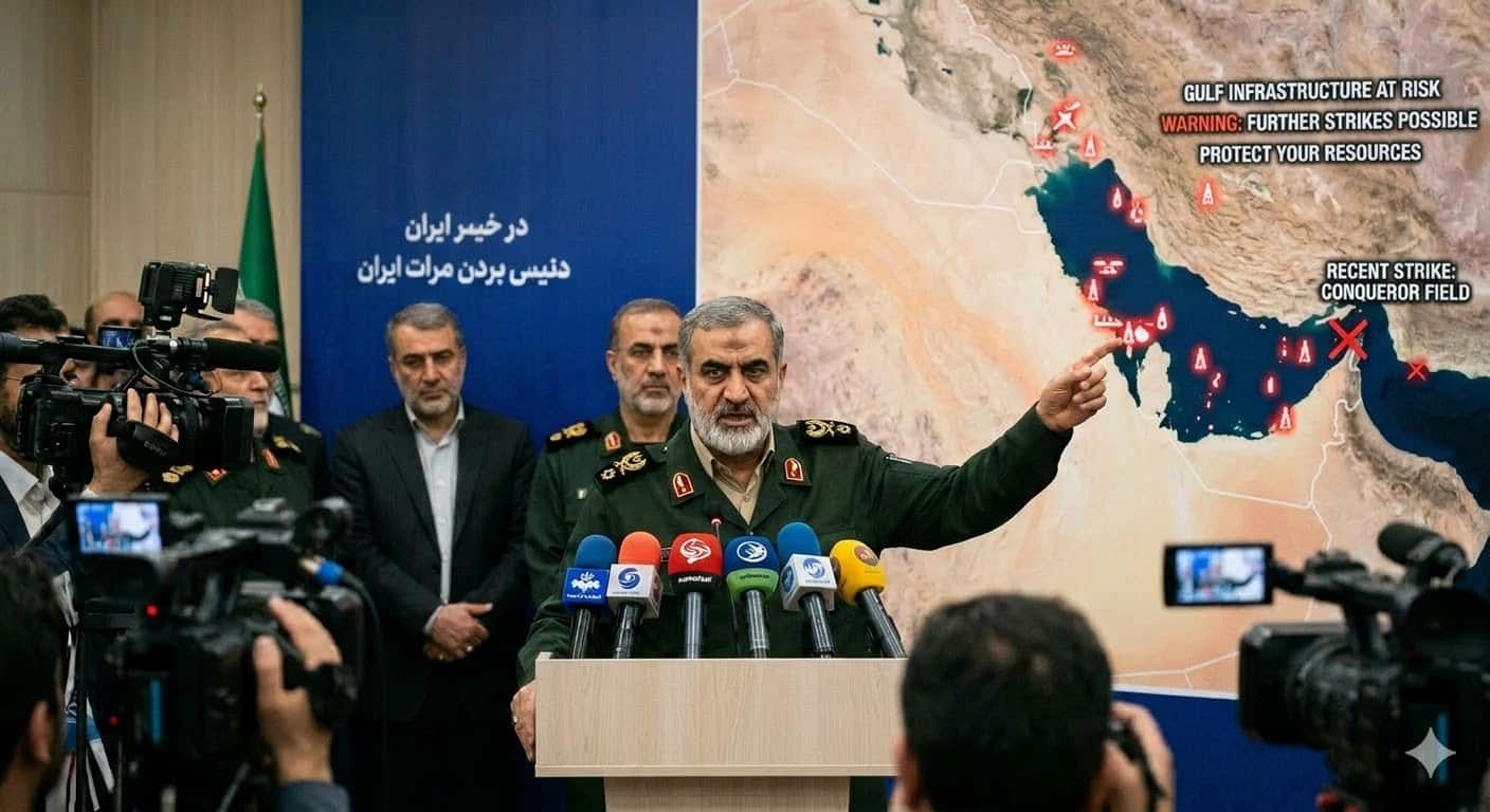 Iran issues stark warning to Gulf nations, signaling further attacks following recent strike on major gas field