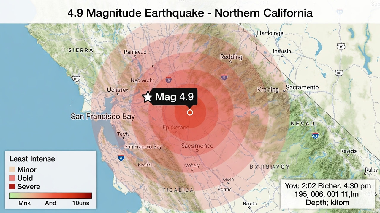 4.9 magnitude earthquake rattles Northern California