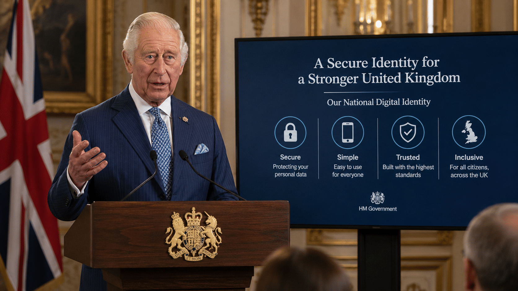 King Charles III outlines a national digital identity push