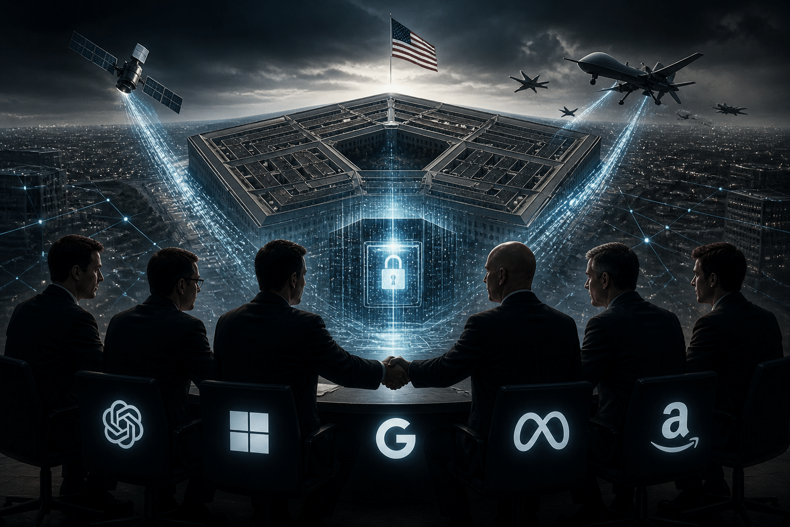 Top AI Companies Agree To Work With Pentagon On “Secret Data”