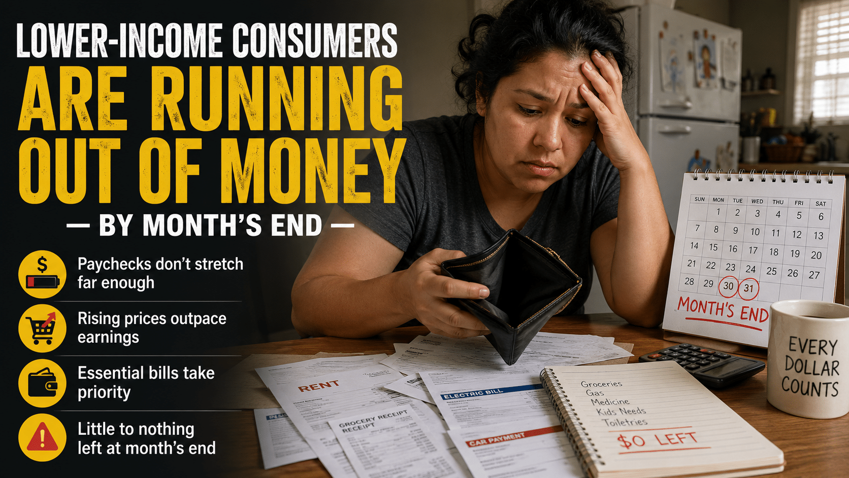 Kraft Heinz CEO Warns Lower-Income Consumers Are Running Out of Money by Month’s End