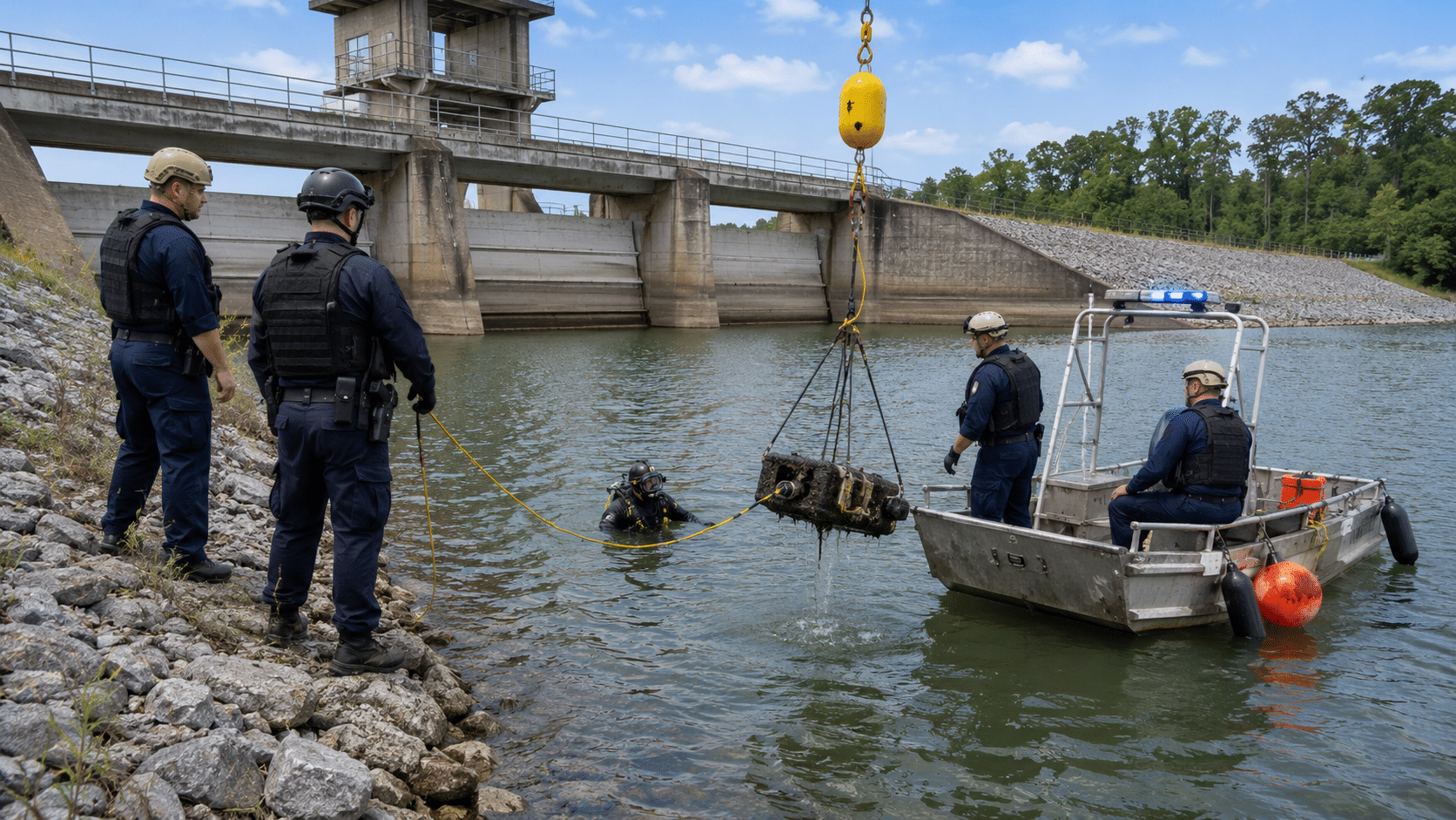 Explosive device found, detonated at Mobile, AL water reservoir