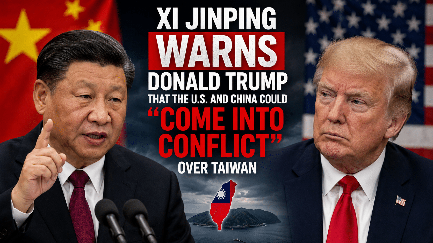 Xi Jinping warns Trump that the U.S. and China could come to war over Taiwan