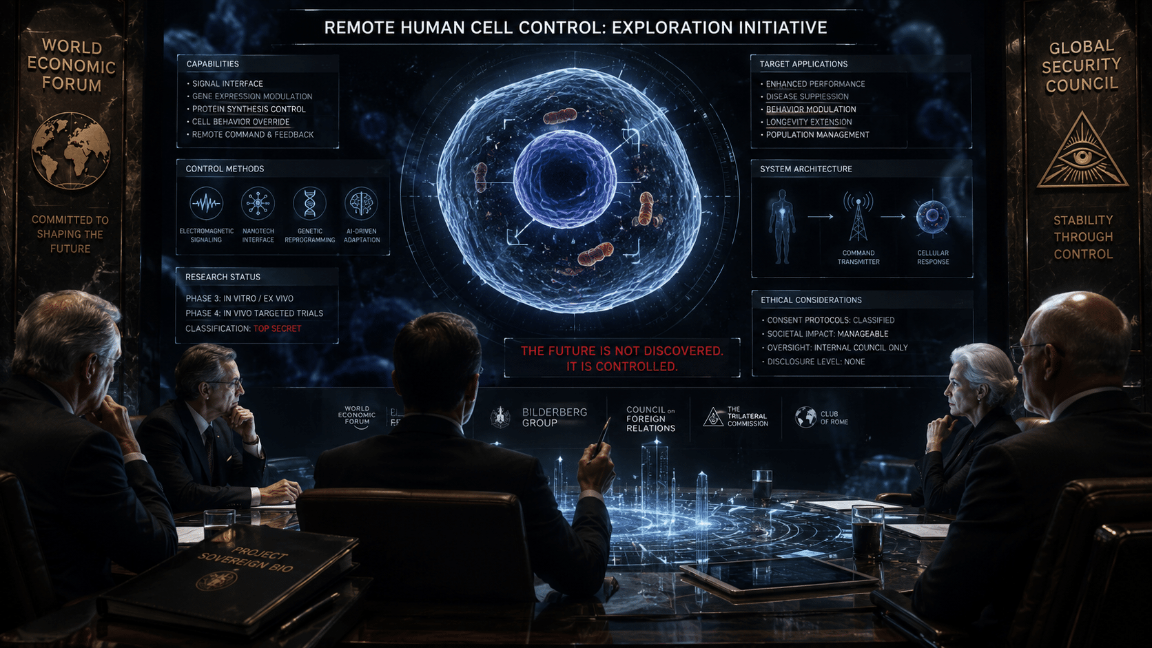 New report reveals that Global elites explored remote human cell control