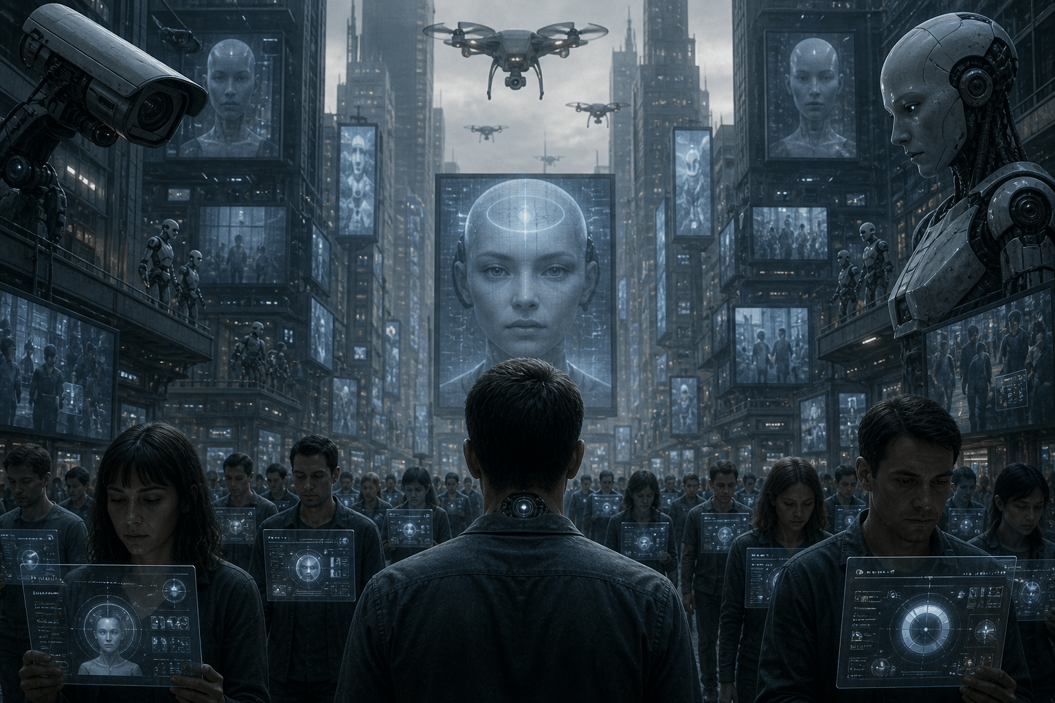 The dystopian future where humans’ day-to-day lives completely controlled by AI