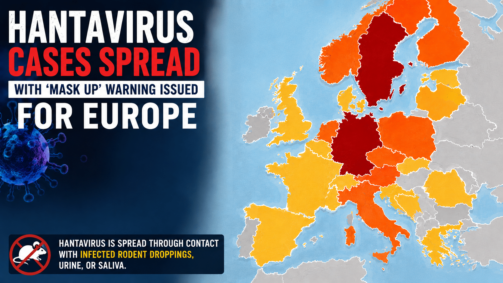 HERE WE GO AGAIN! Hantavirus cases spread with ‘mask up’ warning issued
