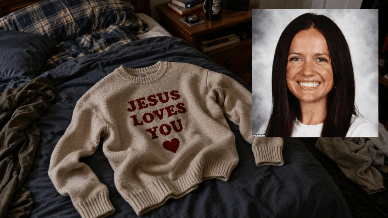 Married School teacher has s** with student while wearing ‘Jesus Loves You’ sweater