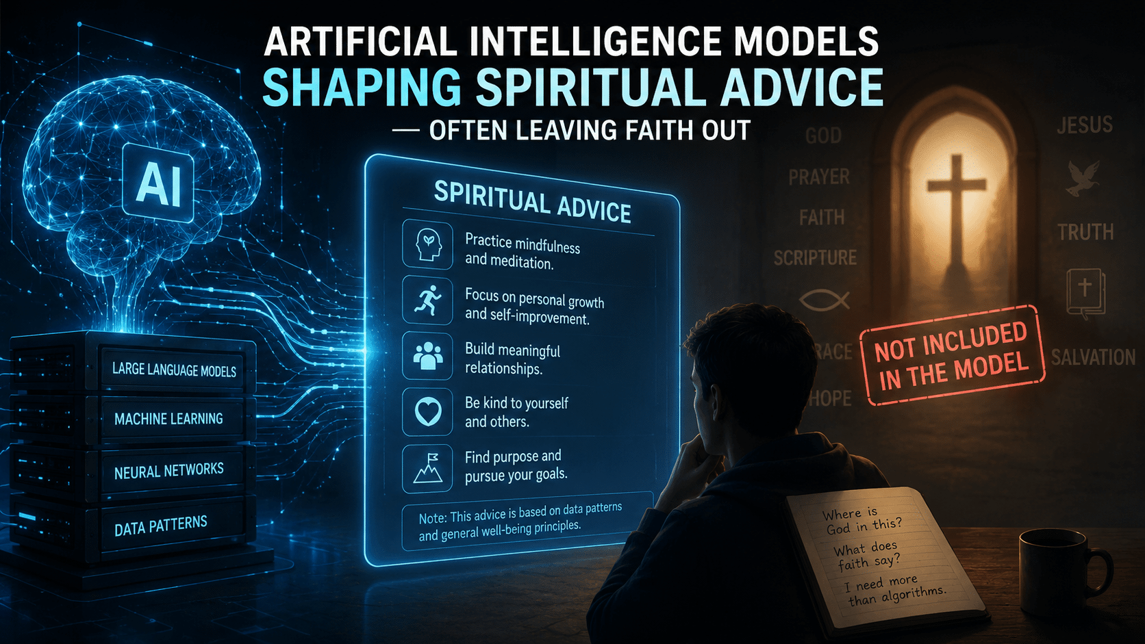 AI Chatbots Sideline Faith in Moments of Spiritual Need, New Study Reveals