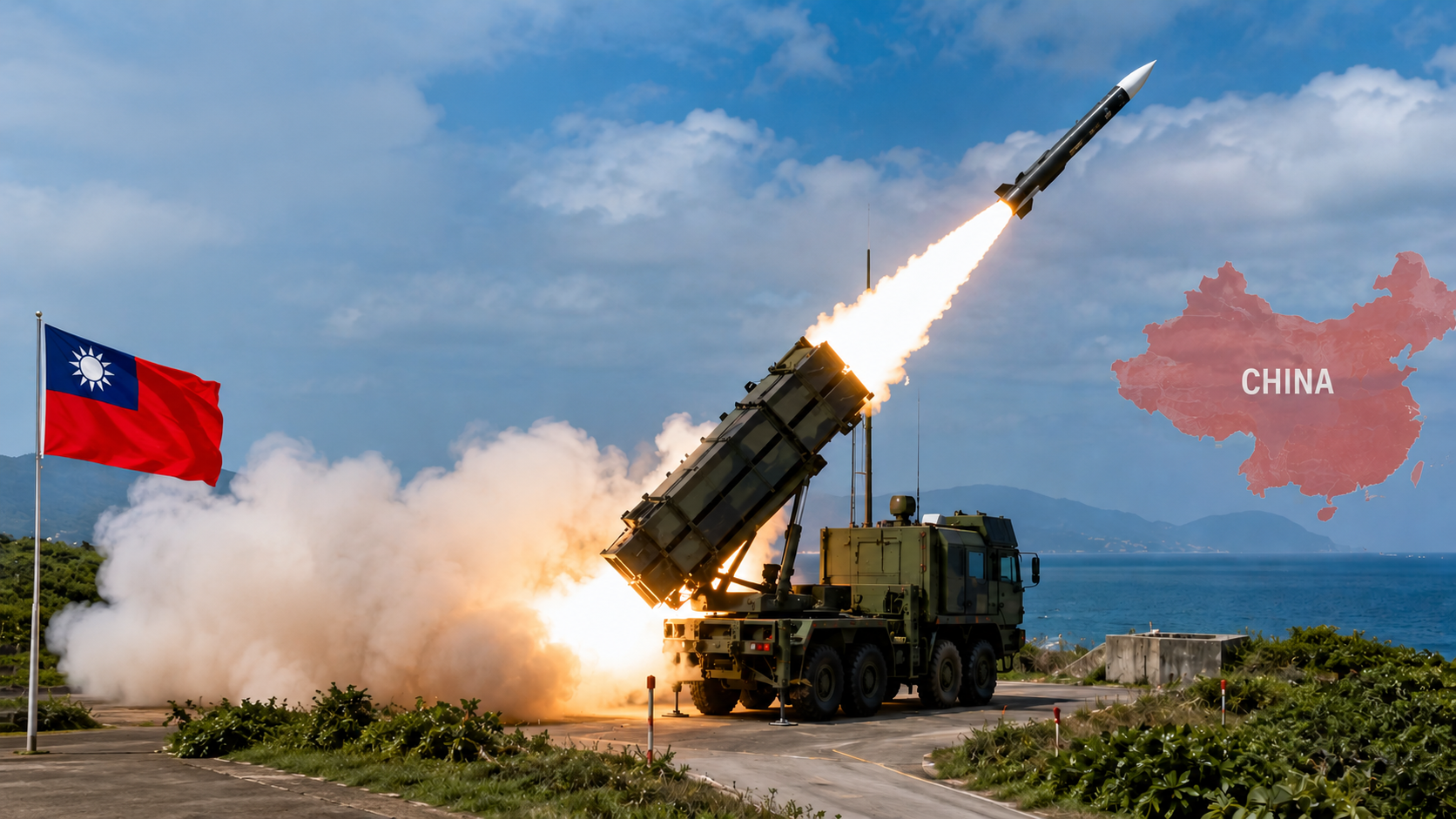 Taiwan just test-fired U.S.-supplied missile launcher toward China