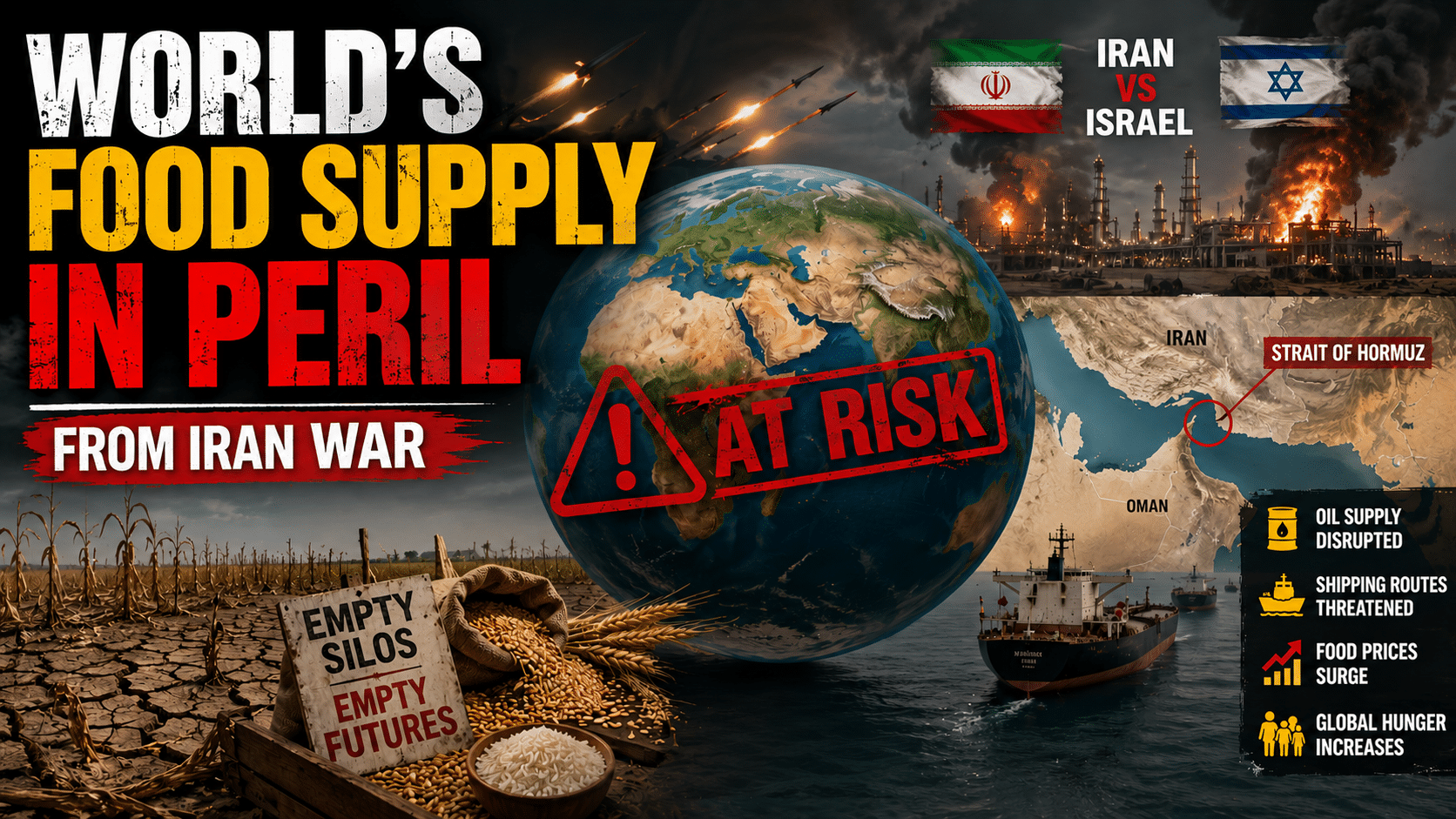 World’s Food Supply In Peril By Iran War!