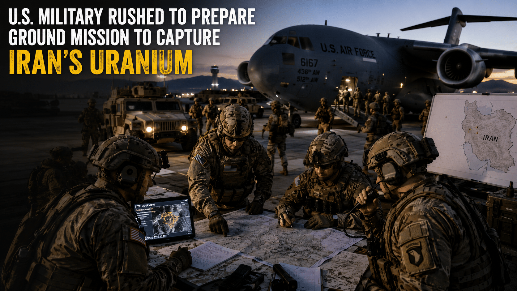 US military rushed to prepare ground mission to capture Iran’s uranium