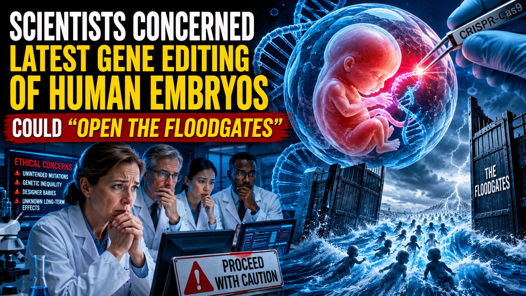 Scientists Concerned Latest Gene Editing of Human Embryos Could “Open the Floodgates”