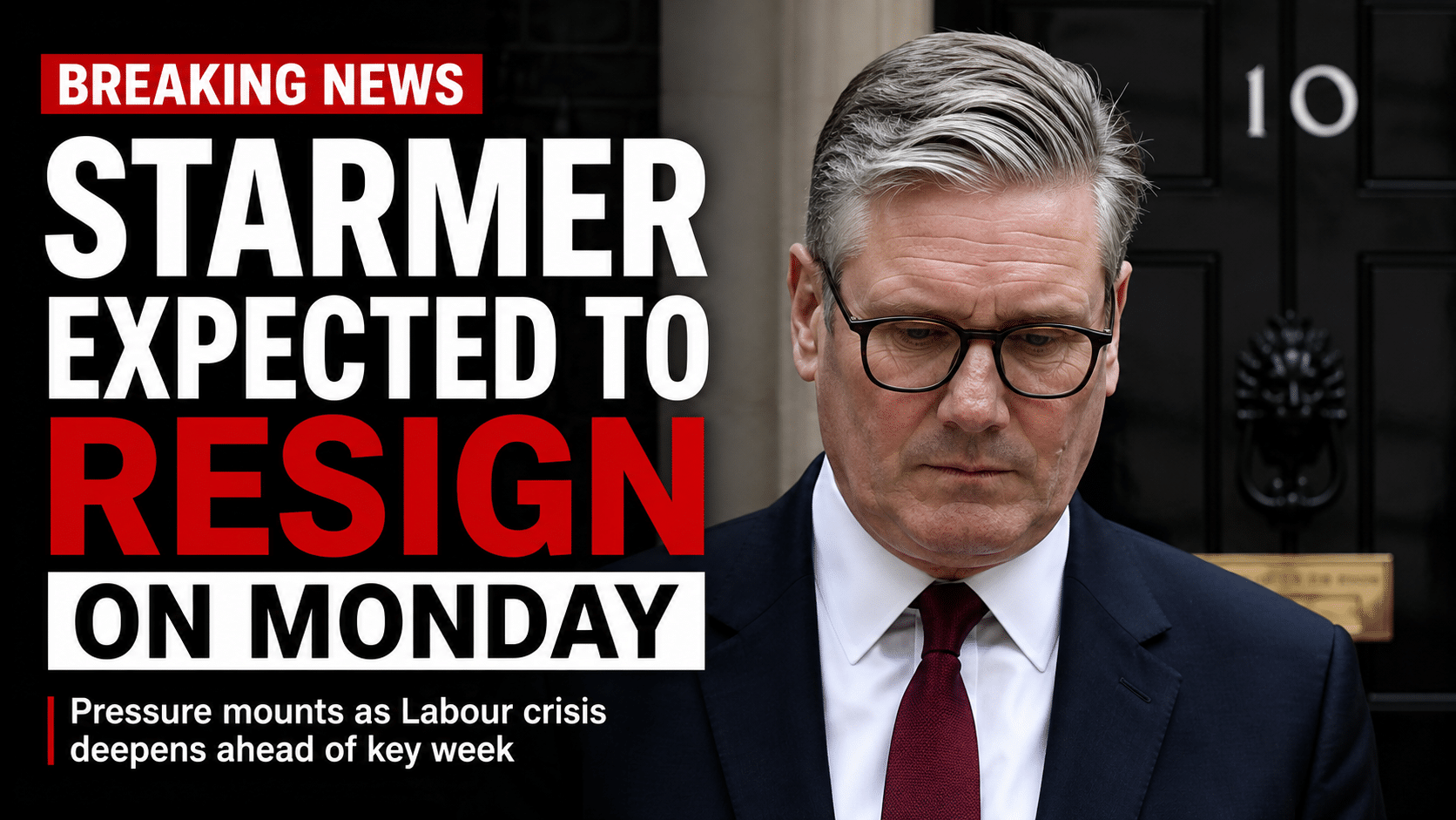 UK PM Starmer Resigns on Monday