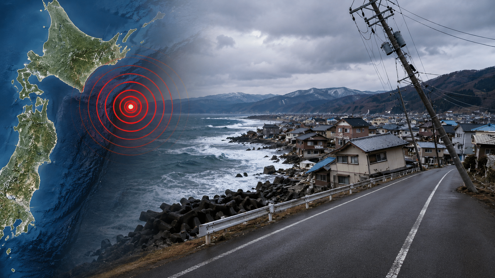Powerful 6.9-magnitude earthquake strikes off northern Japan