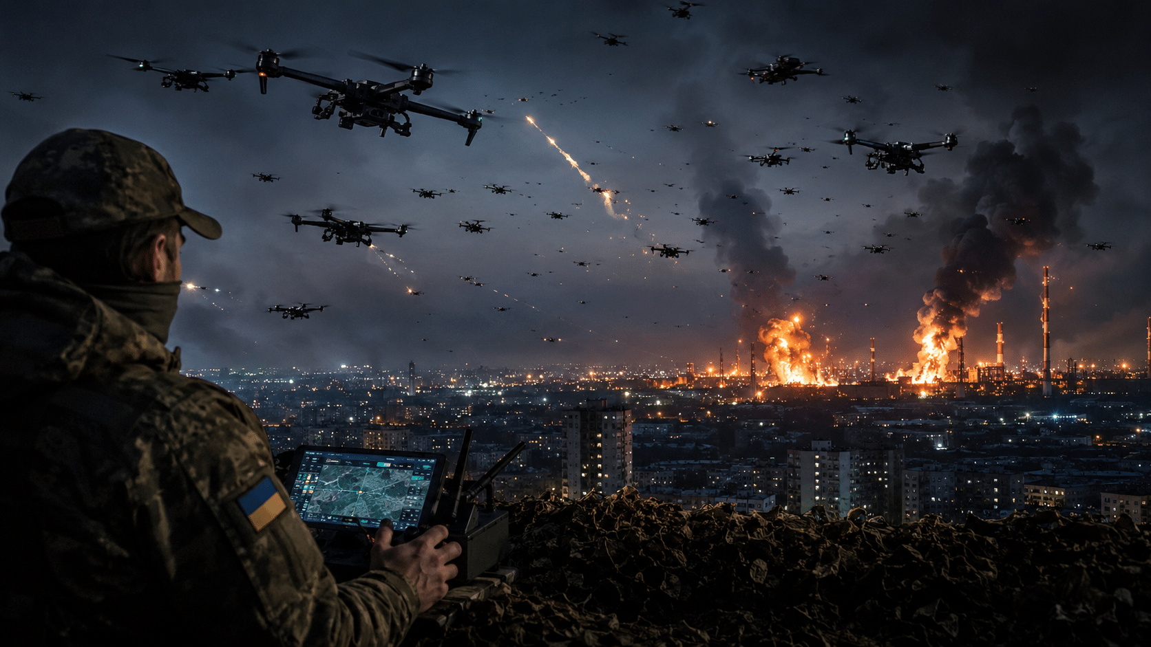 Ukraine unleashes one of its largest drone attacks on Russia