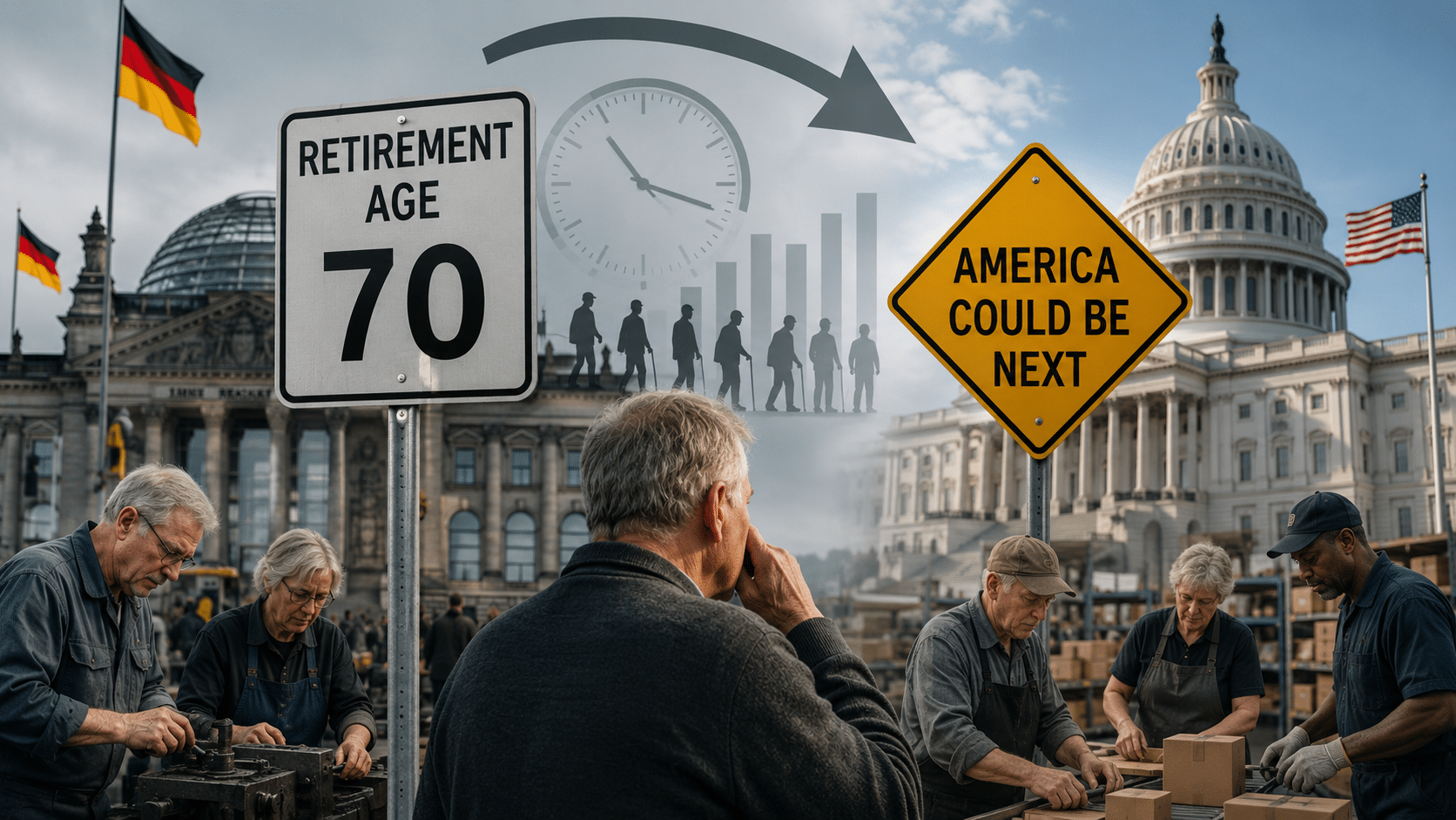 Germany may soon raise retirement age to 70 and America could be next