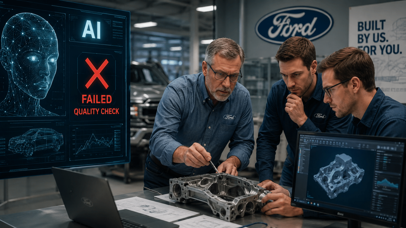 In a victory for humans, Ford rehires human engineers after AI fails to match quality checks