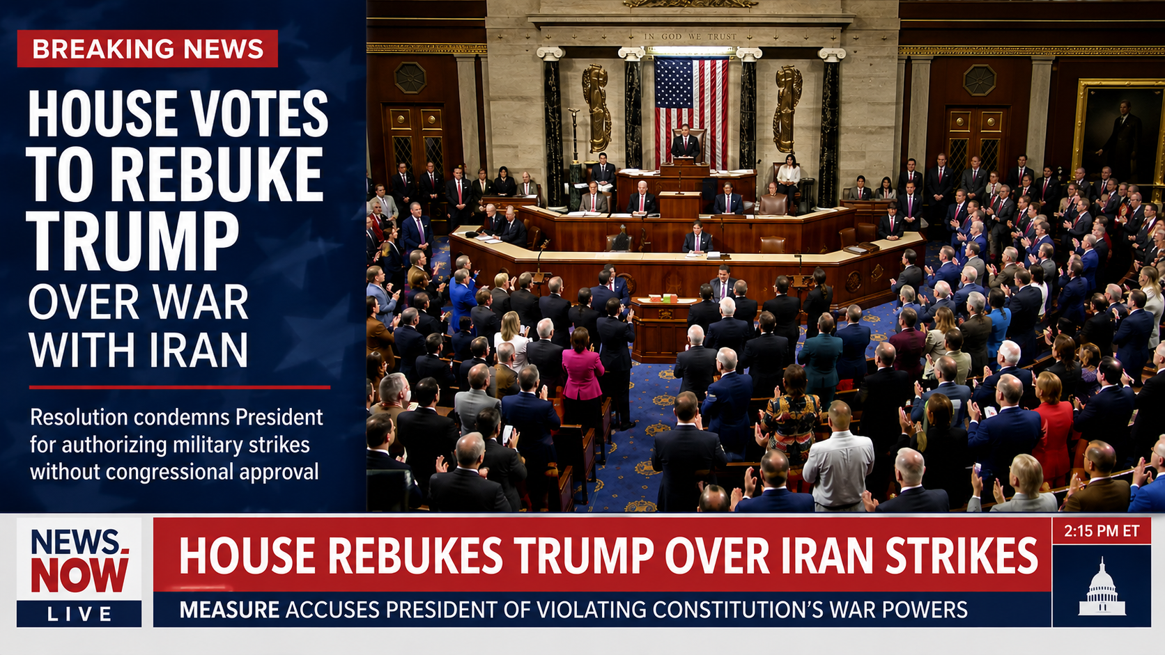 House passes largely symbolic war powers resolution against Trump