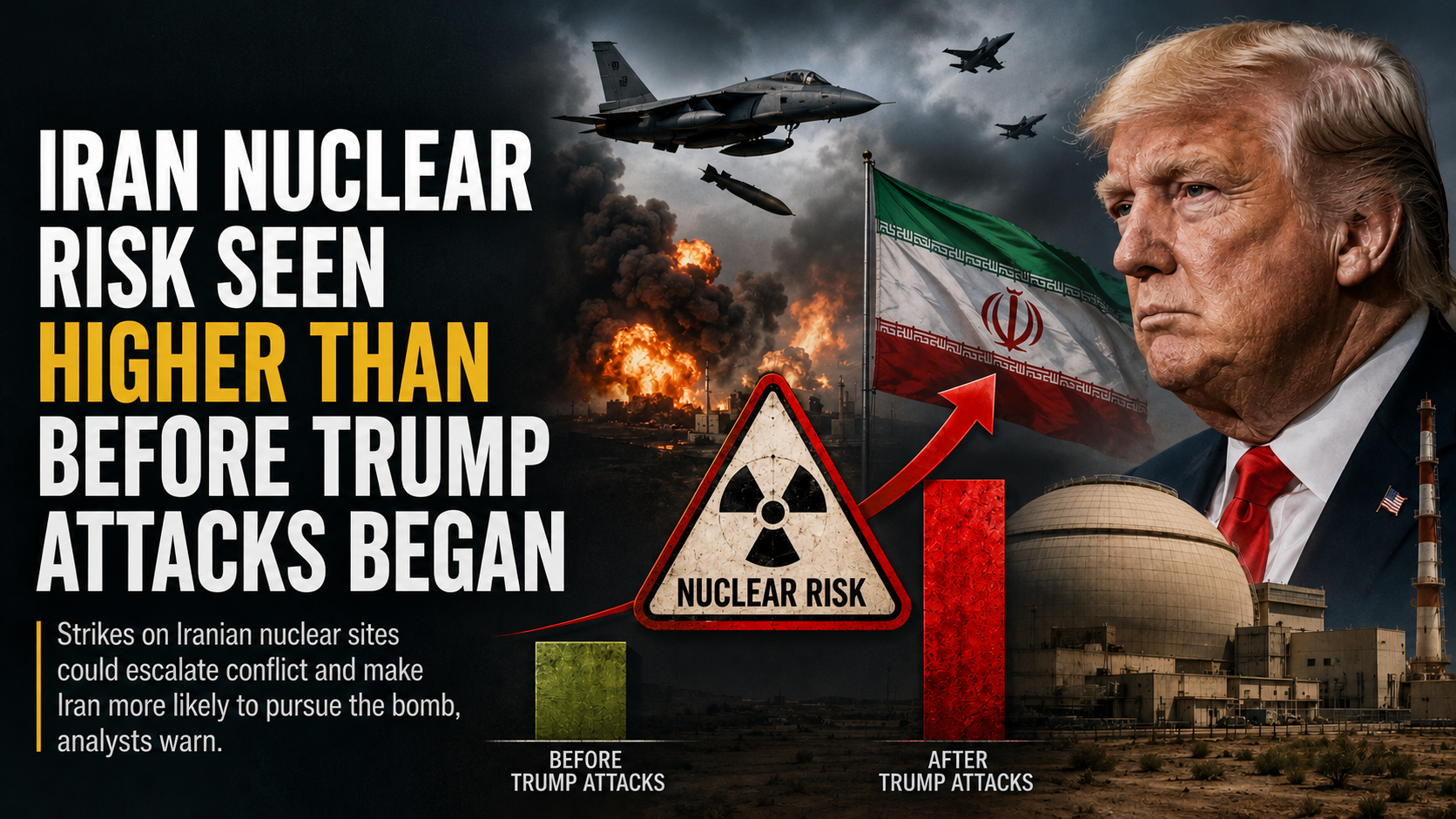 Iran Nuclear Risk Now Higher Than Before Trump Attacks Began