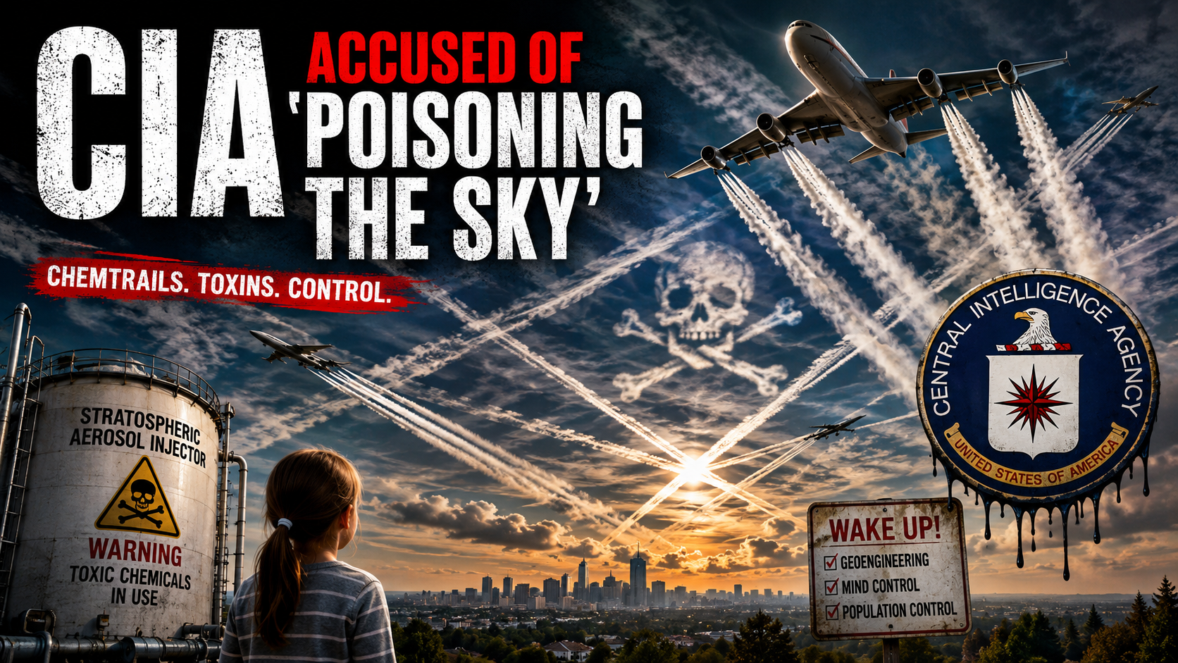 CIA accused of ‘poisoning the sky’ with toxins as files expose secret weather control agenda