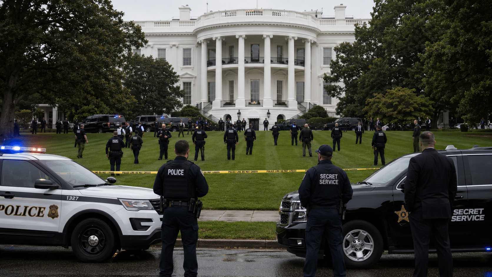 Over 30 shots fired outside of White House before suspect killed by Secret Service