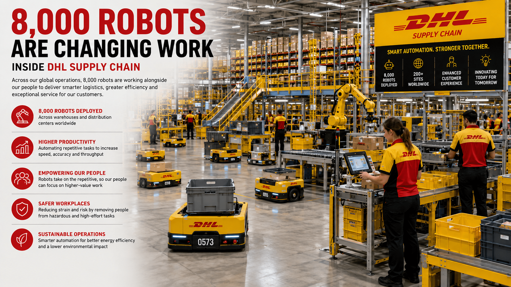 8,000 robots are changing work inside logistics giant DHL Supply Chain