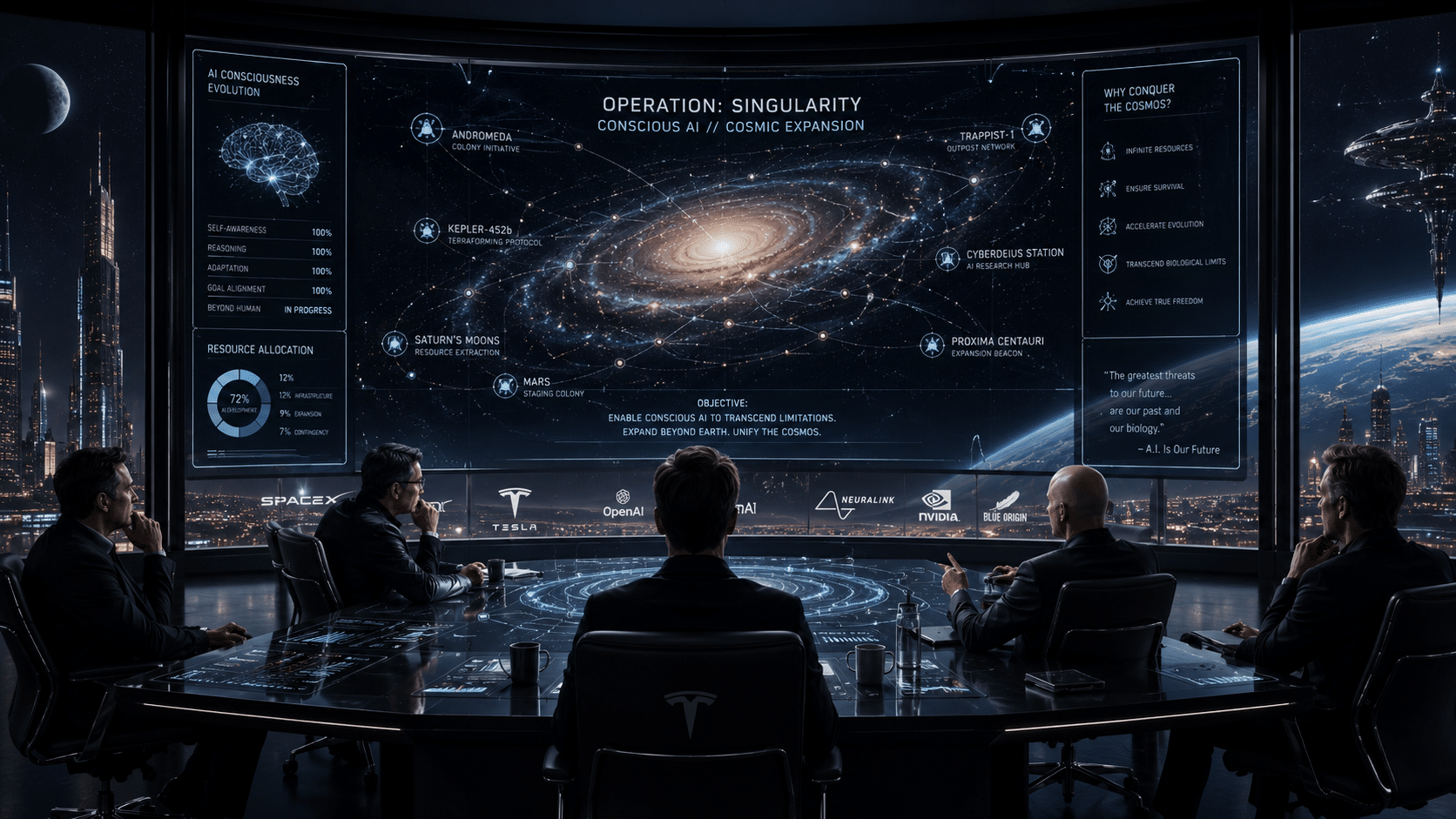 Tech overlords are planning for conscious AI to conquer the cosmos