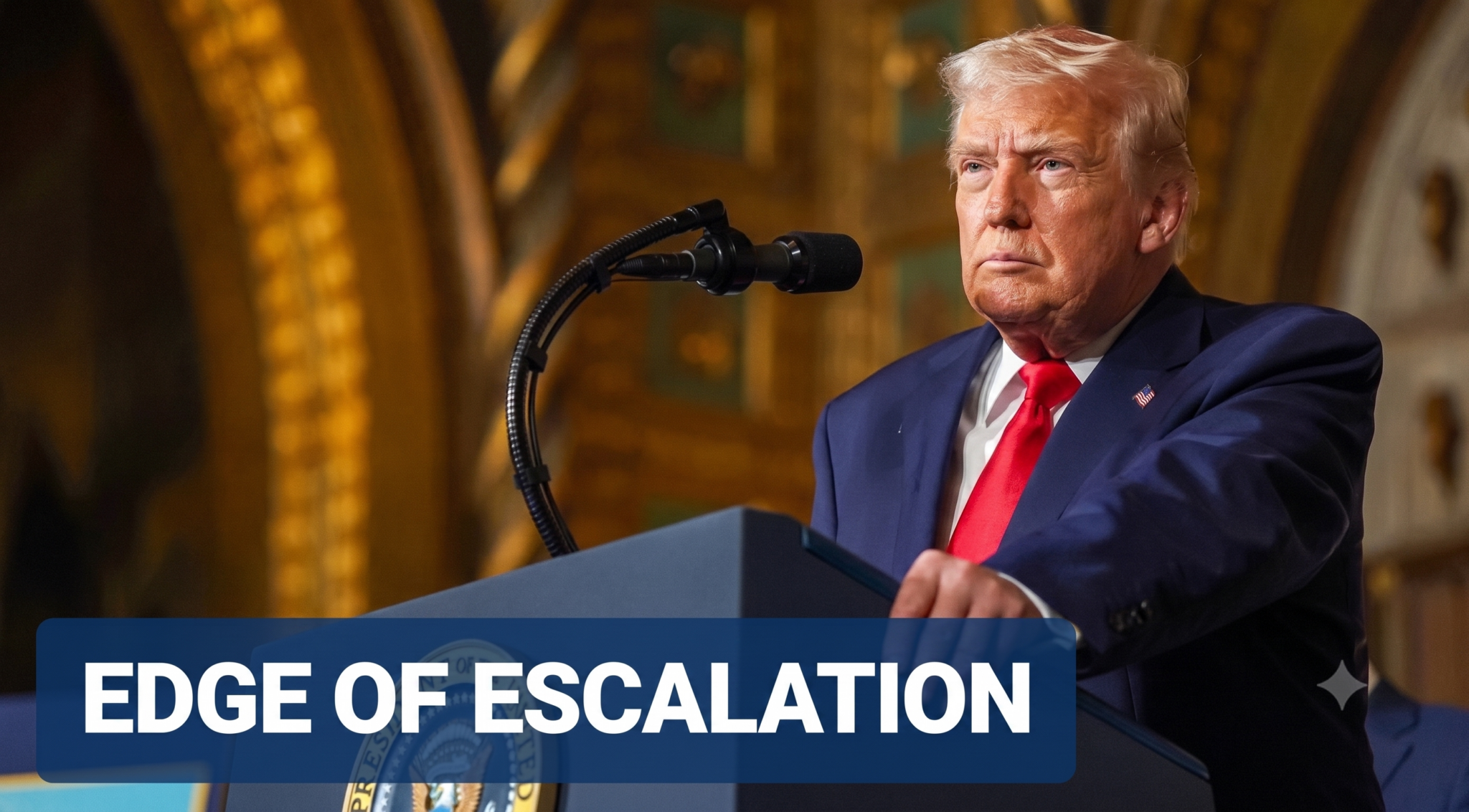 Trump warns the US must respond after Iran shoots down Apache helicopter
