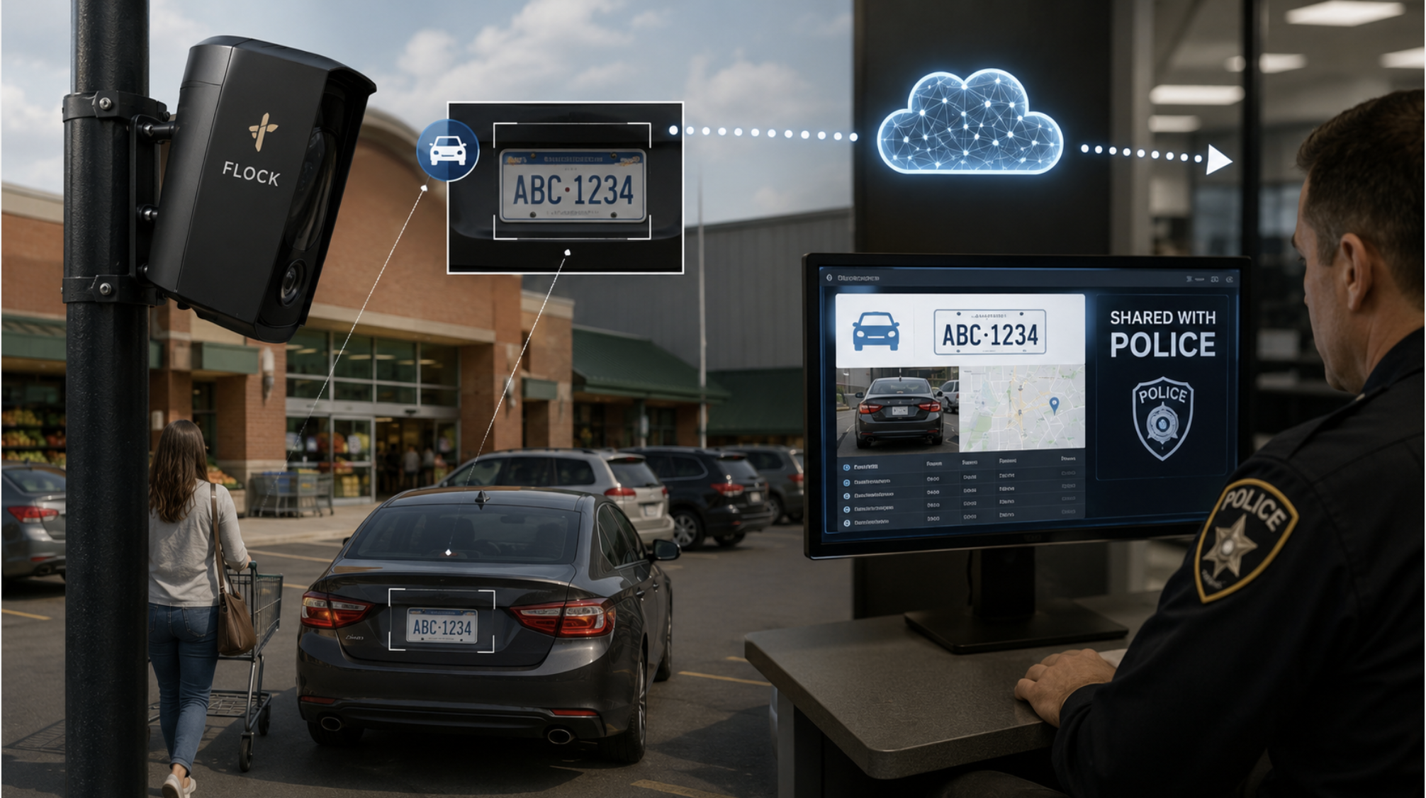 Your Grocery Store Is Tracking Your License Plate and Sharing It With The Police