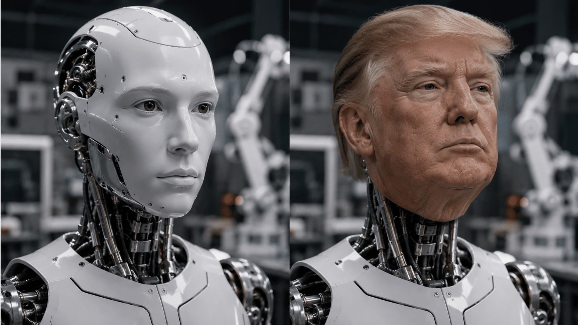 Swiss AI robot can transform its face into Trump, Zuckerberg & More
