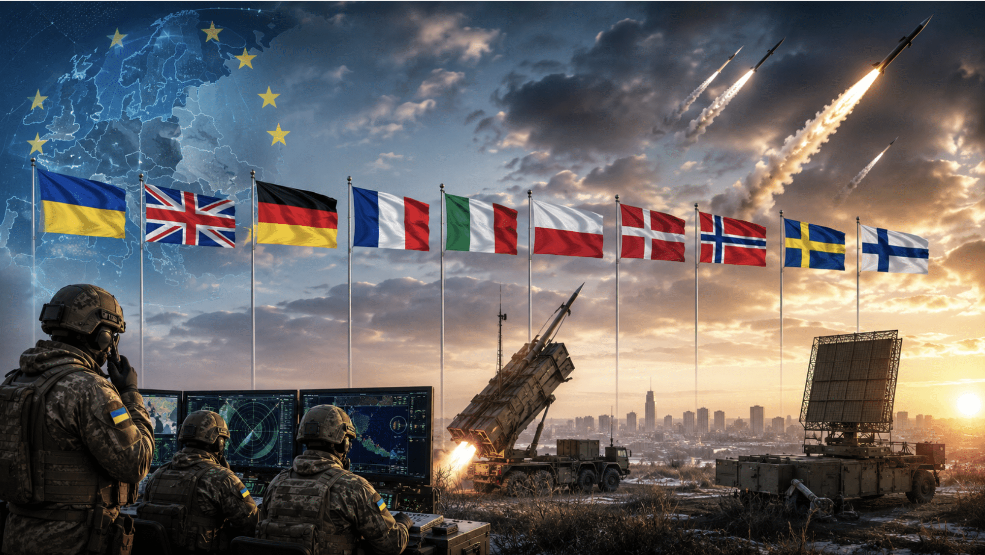 Ten countries announce a coalition to protect Europe from ballistic missiles