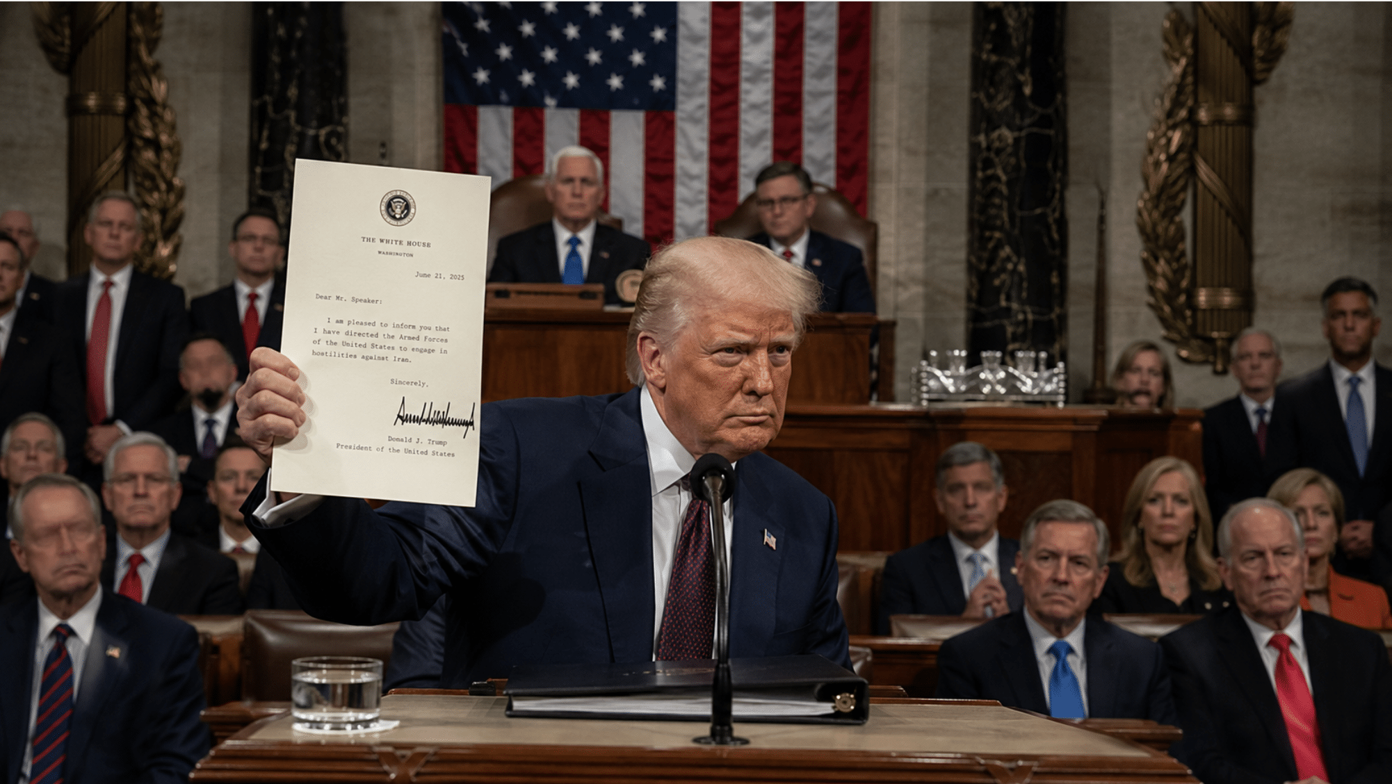 Trump has officially notified Congress of a “new war” against Iran