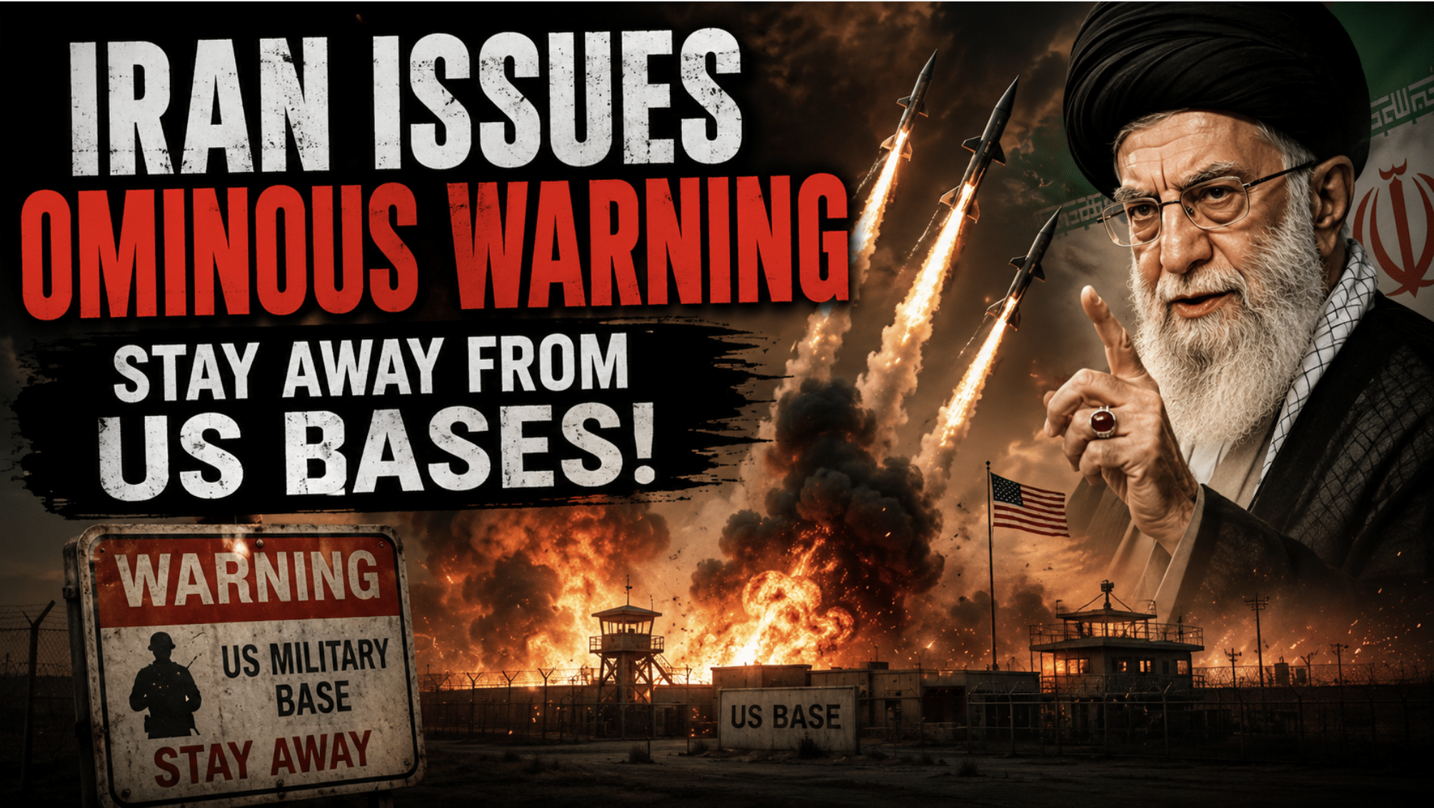 Iran gives ominous warning that ‘people should stay away from US bases’ as Tehran escalates attacks