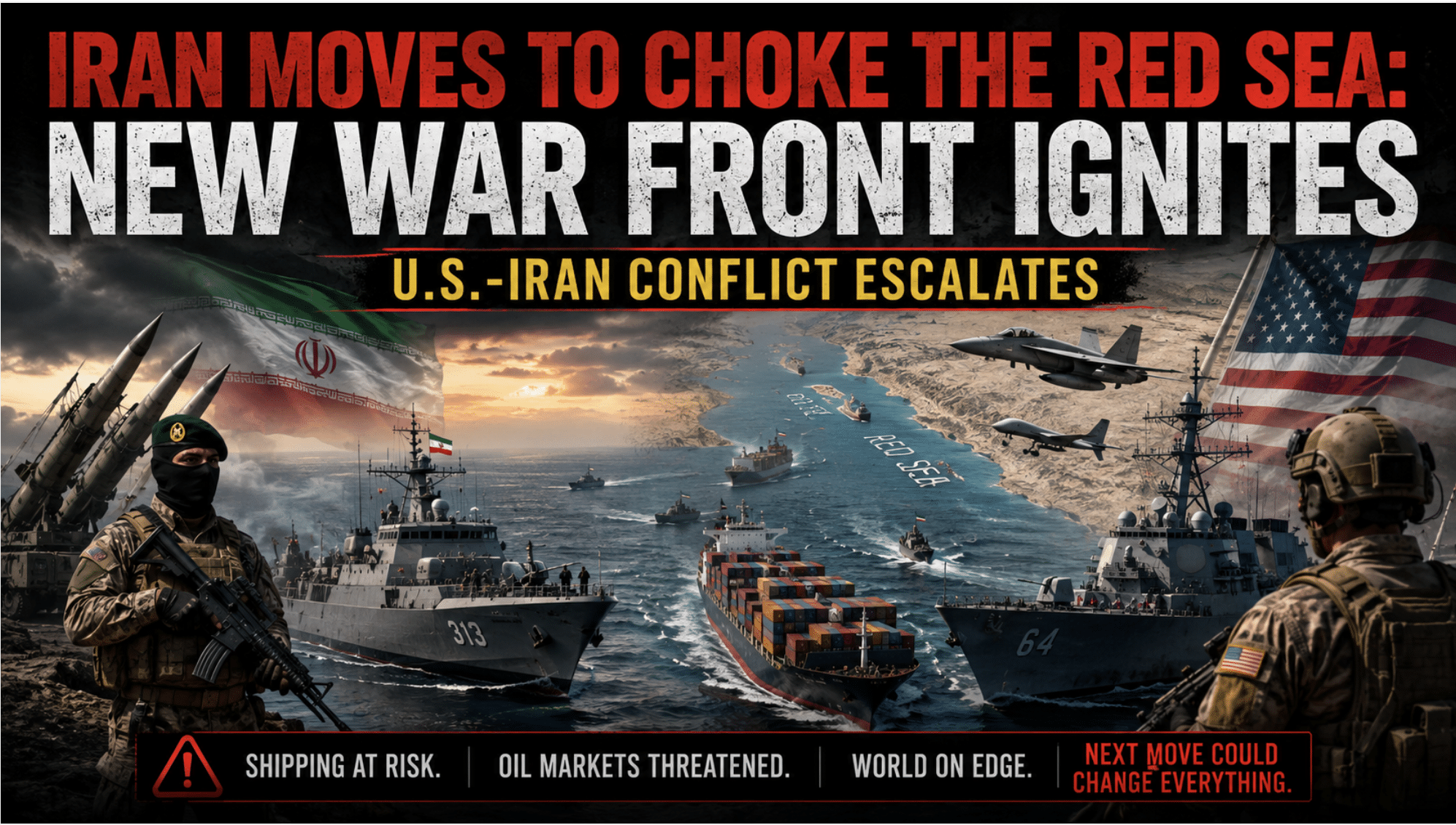 Red Sea blockade threatens new front in U.S.-Iran war