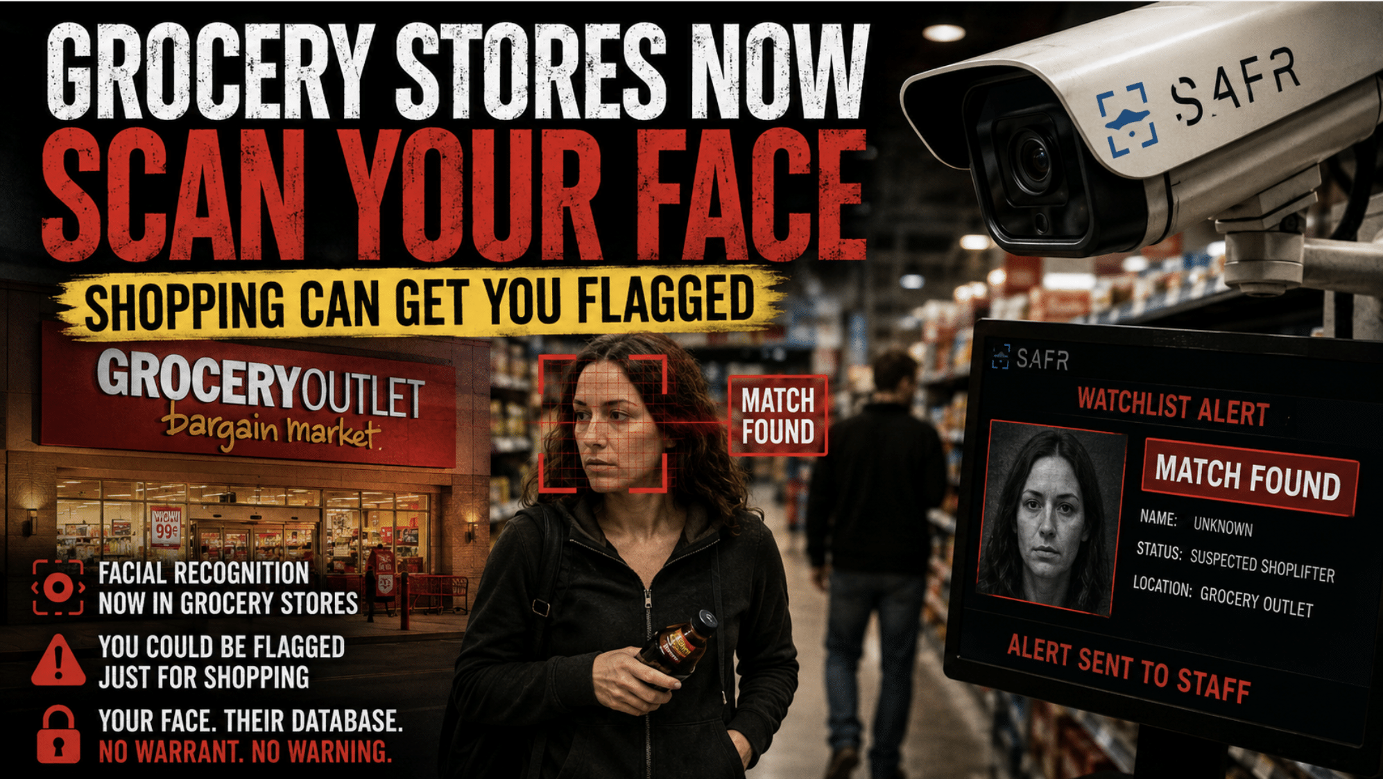 Grocery Outlet Deploys AI Facial Recognition Technology to Combat Suspected Shoplifters in San Francisco Bay Area Stores
