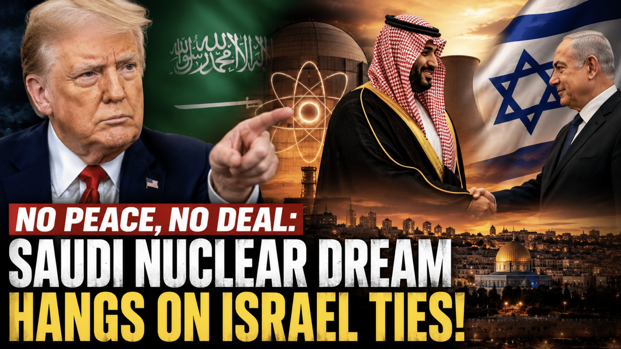 Trump says Saudi Arabia nuclear deal ‘totally subject’ to Riyadh joining Abraham Accords, and normalizing Israel ties