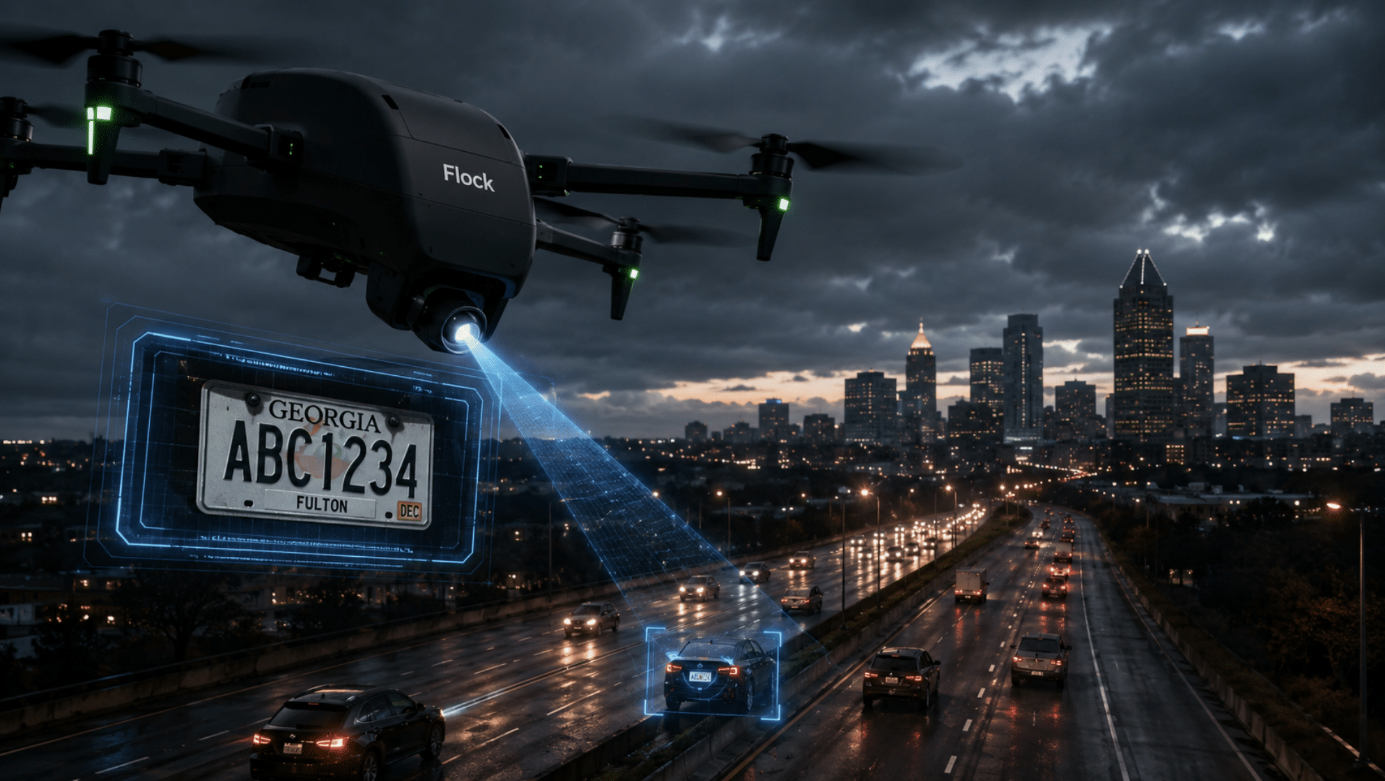 Flock’s Alpha Drone is capable of reading license plates from 2,000 feet away