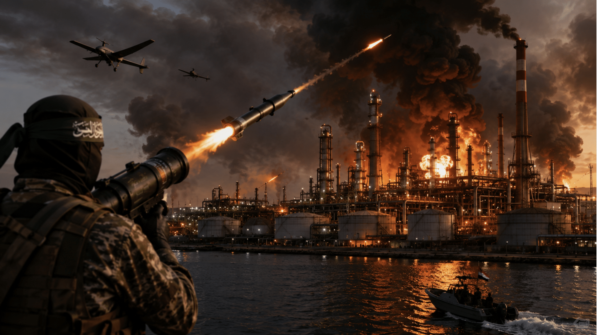 Houthis claim attack on Saudi oil refinery as Iran war widens to Red Sea