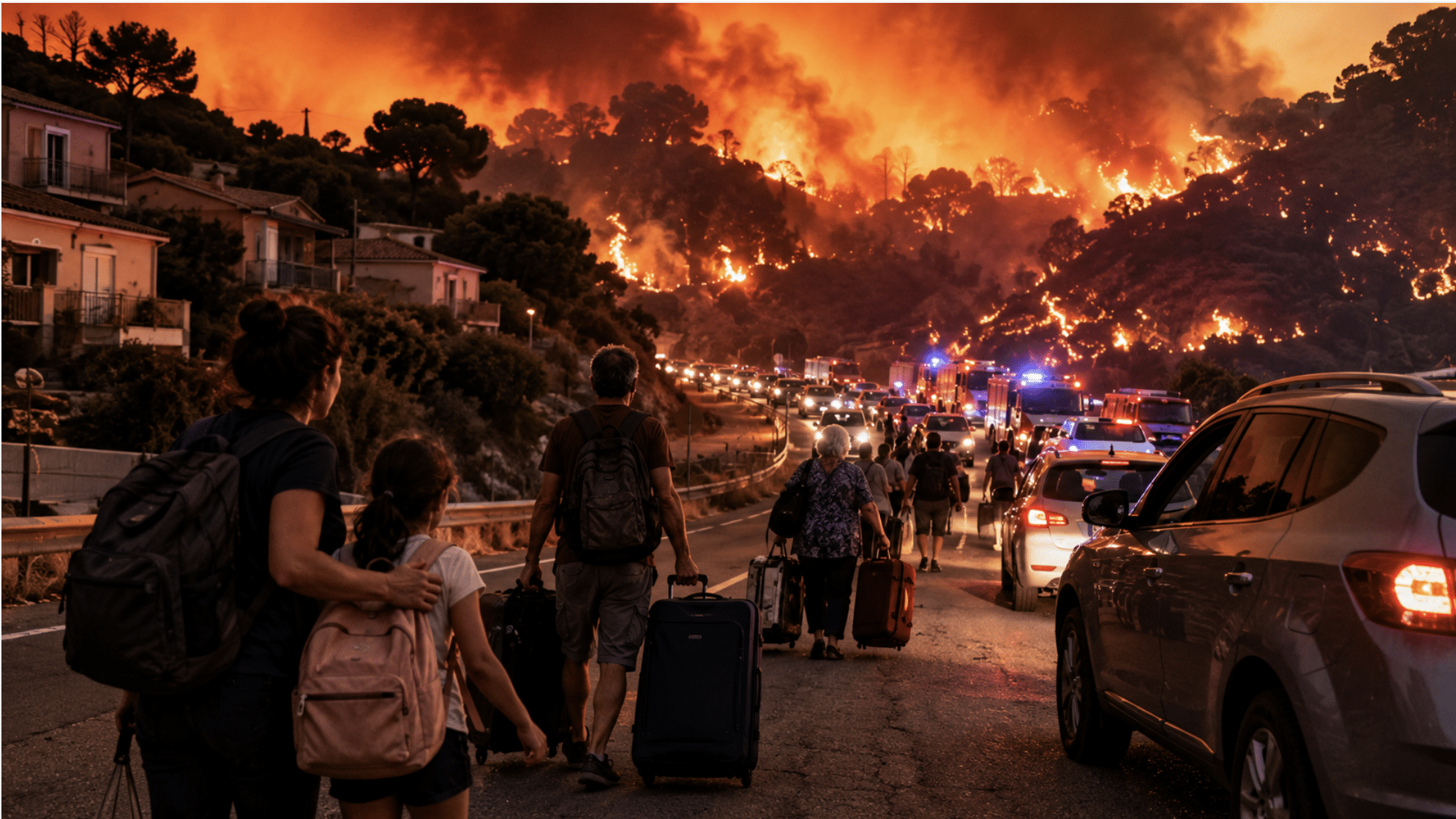 Over 250,000 people forced to flee their homes in France and Spain from deadly wildfires