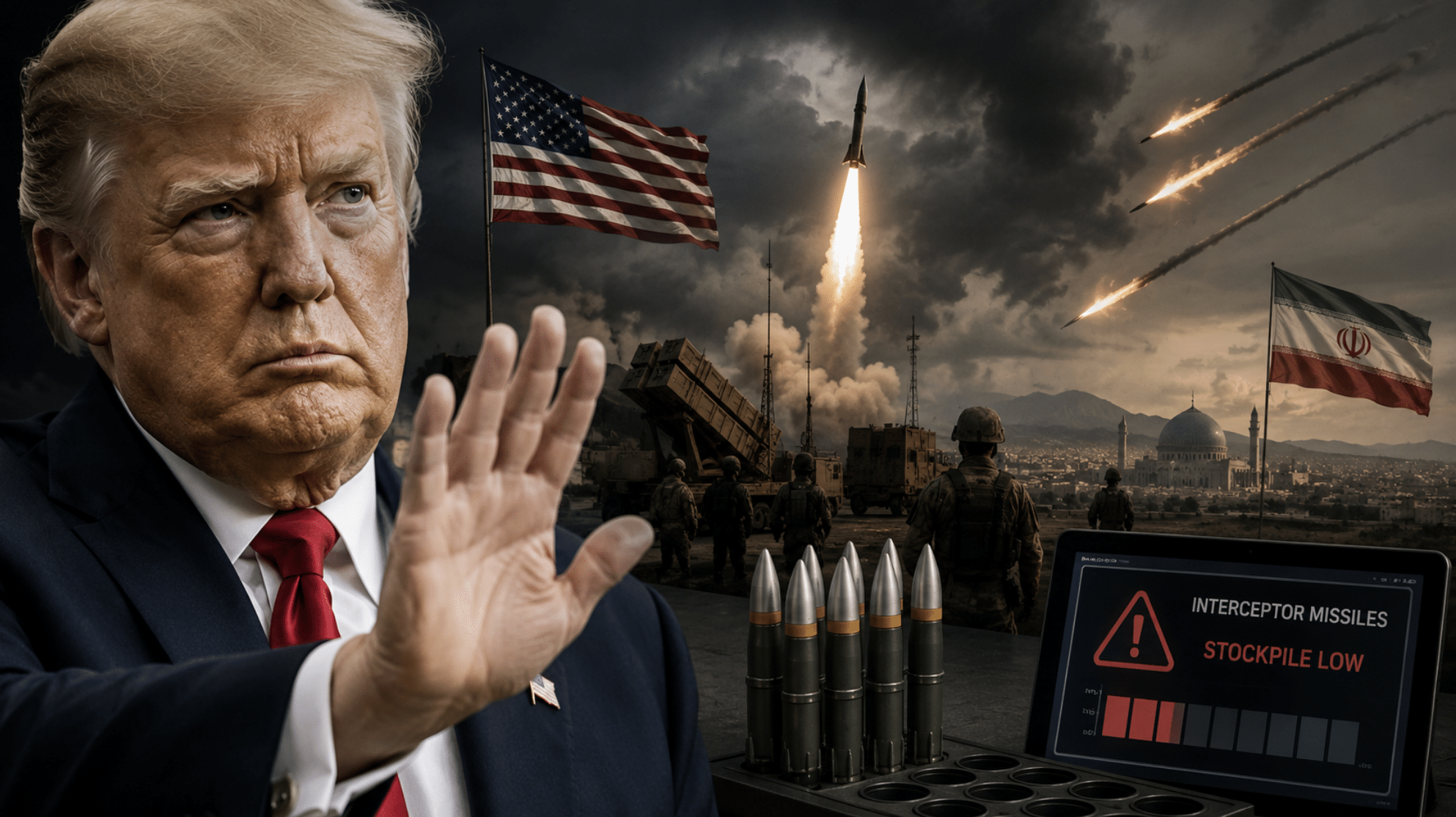 Trump halts strikes on Iran over dwindling stockpiles of interceptor missiles