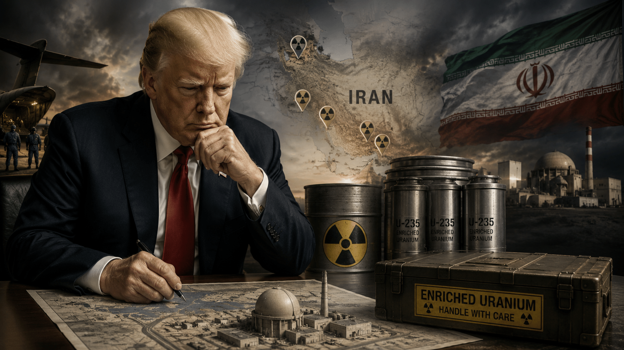 Trump mulls plan to take enriched uranium from Iran’s nuclear facilities