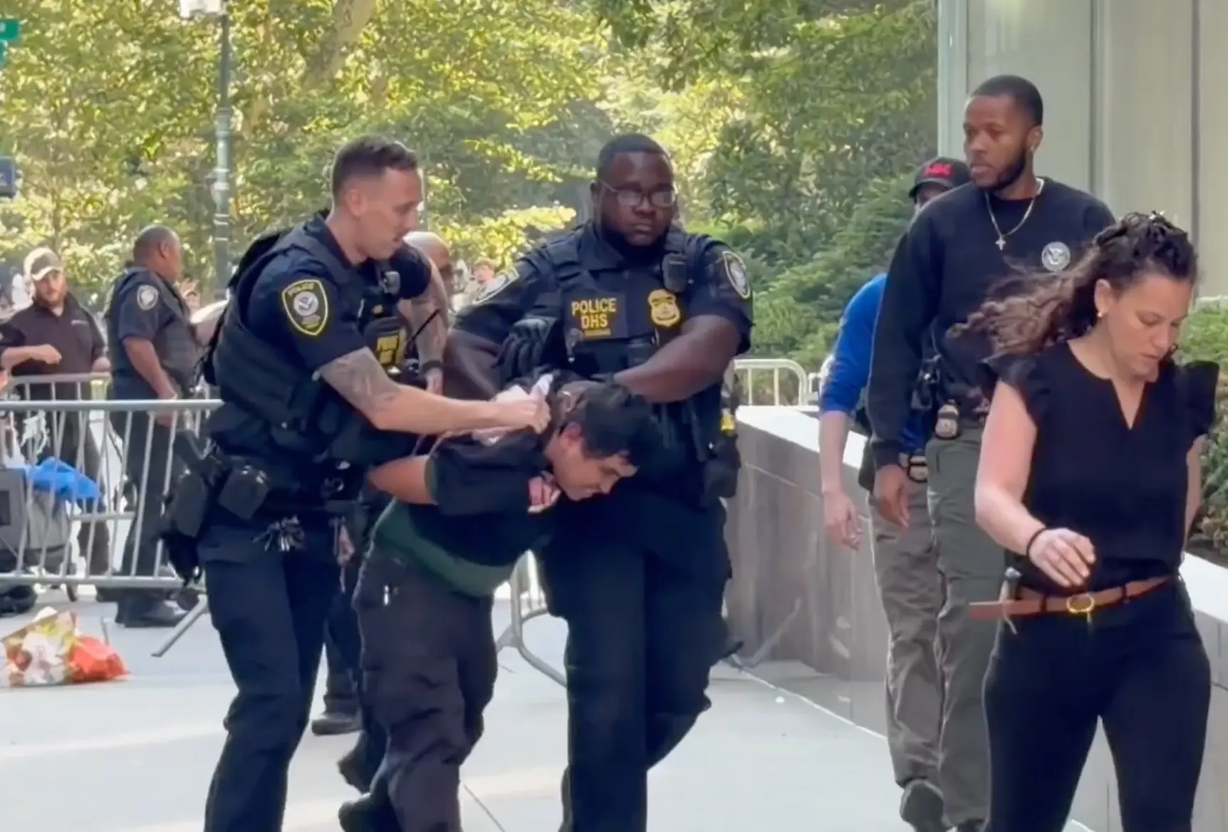 Armed man sets off ‘incendiary device’ outside NYC fed Headquarters