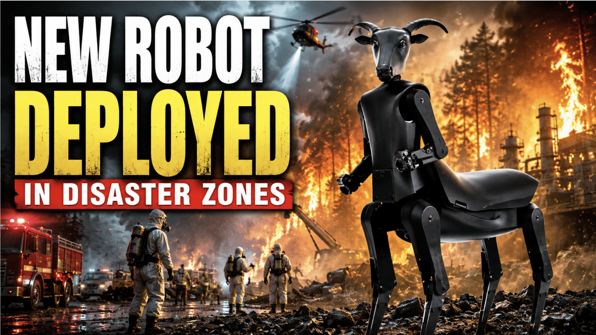 Horned ‘Threehalves’ Baphomet Robot Unveiled For Wildfires And Toxic Disaster Sites