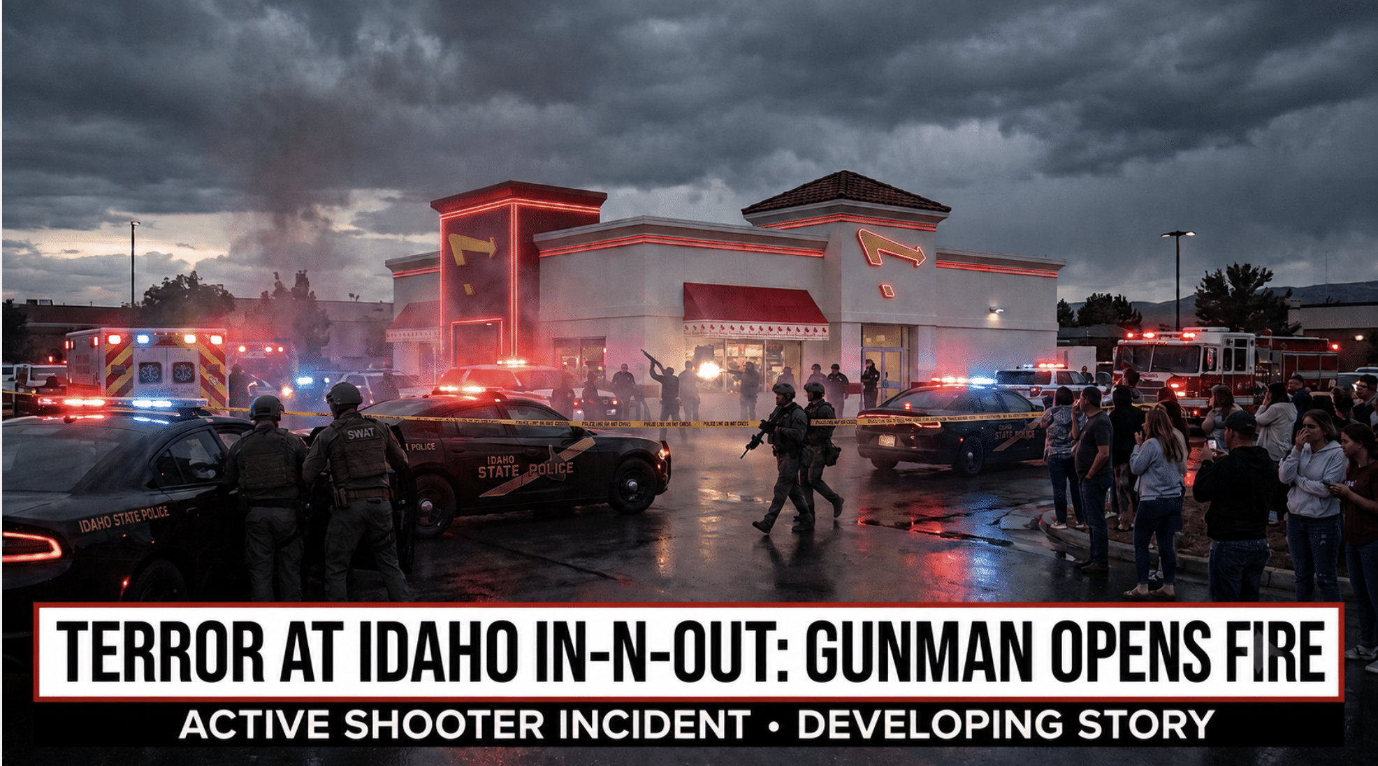 Armed gunmen opens fire at In-N-Out in Idaho