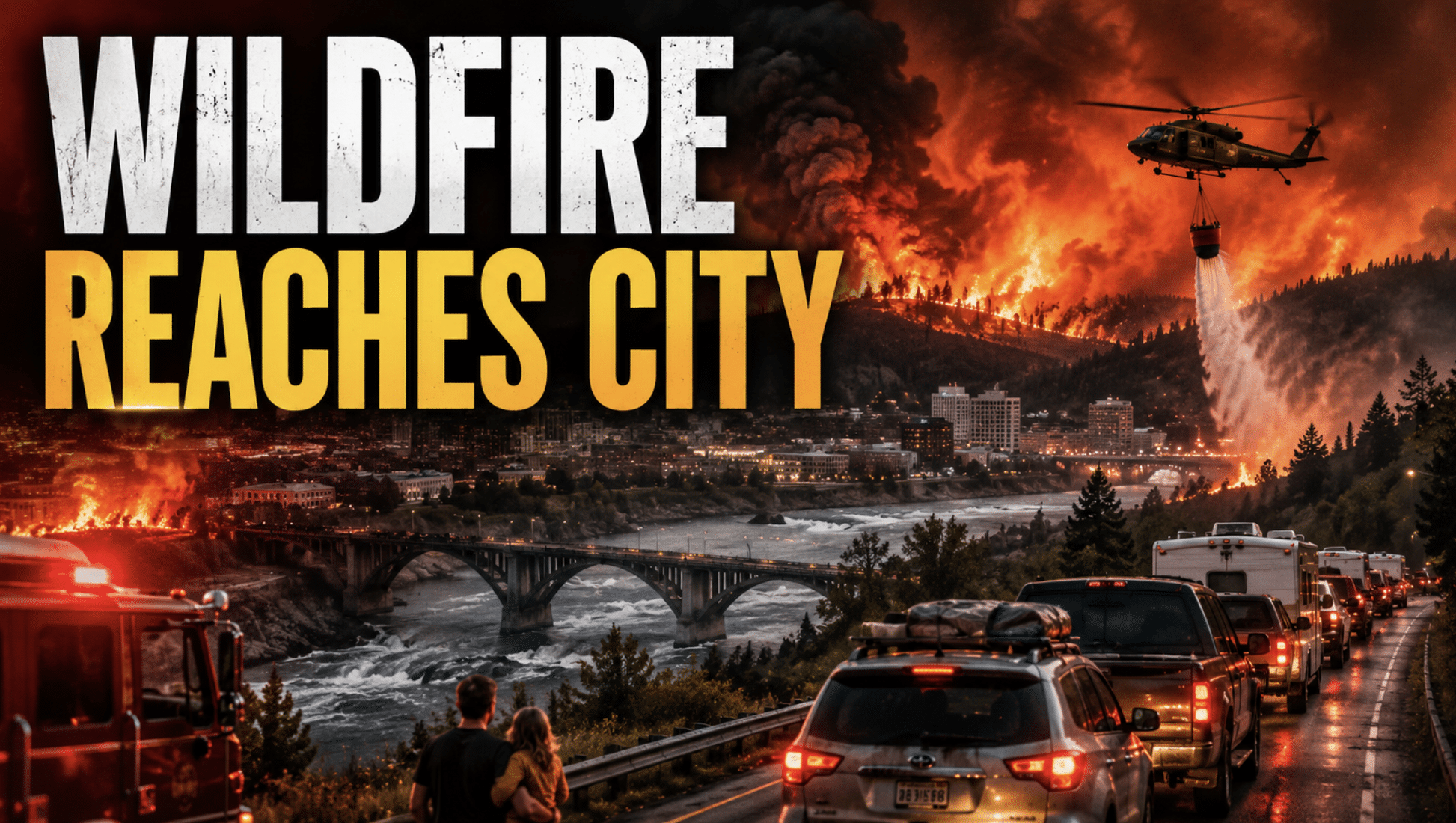 Thousands evacuated in north Spokane as wildfire crosses river into city