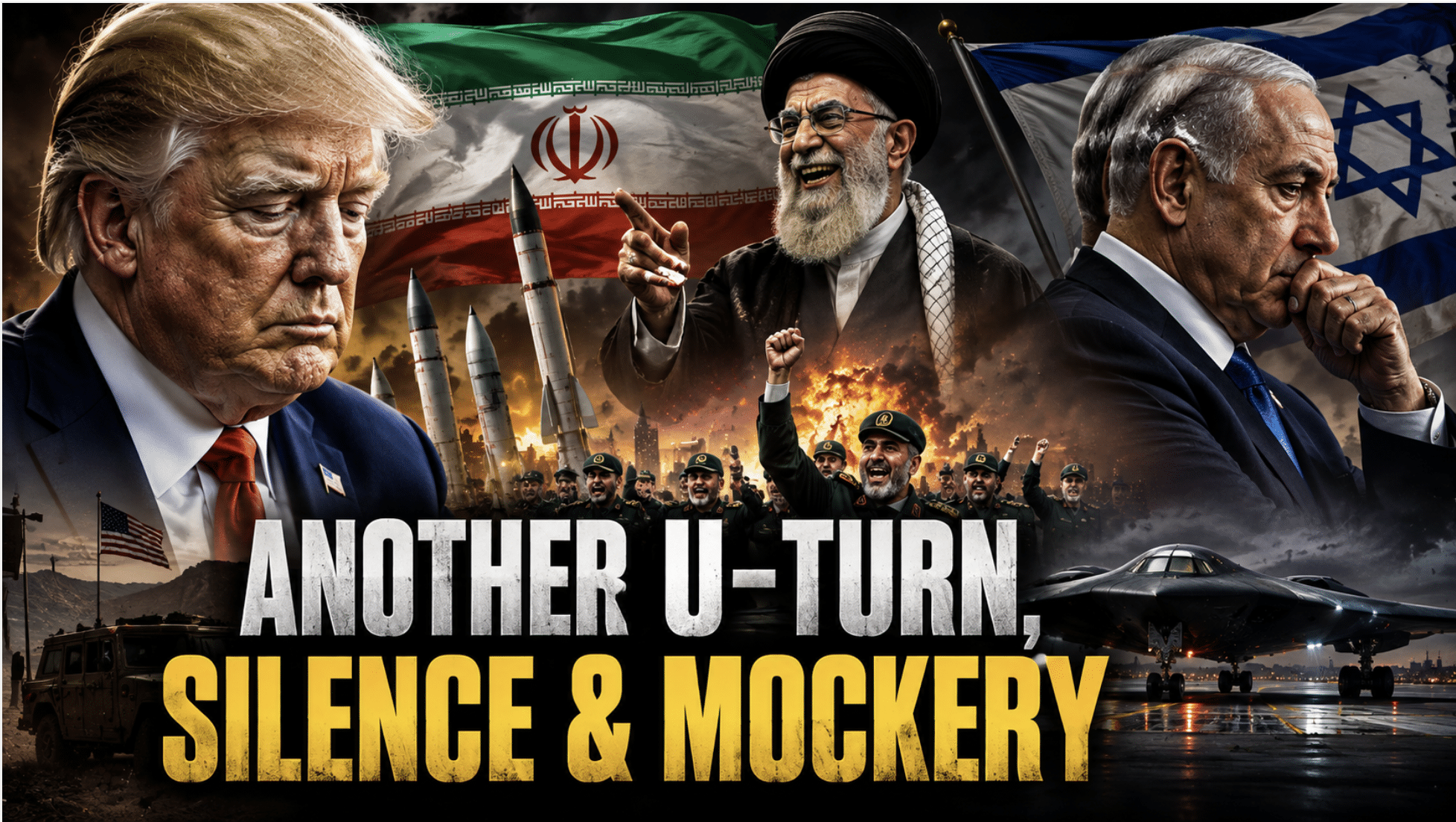 US shifts course again as Israel stays silent and Iran mocks Trump’s retreat
